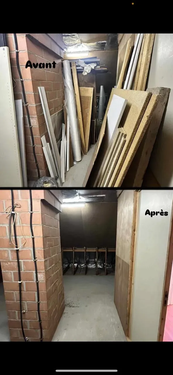 Vide maison — chantier dans la région de Malle