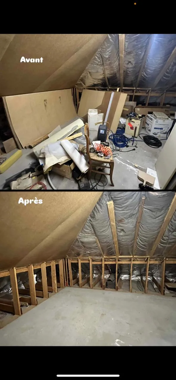 Vide maison — chantier dans la région de Frameries