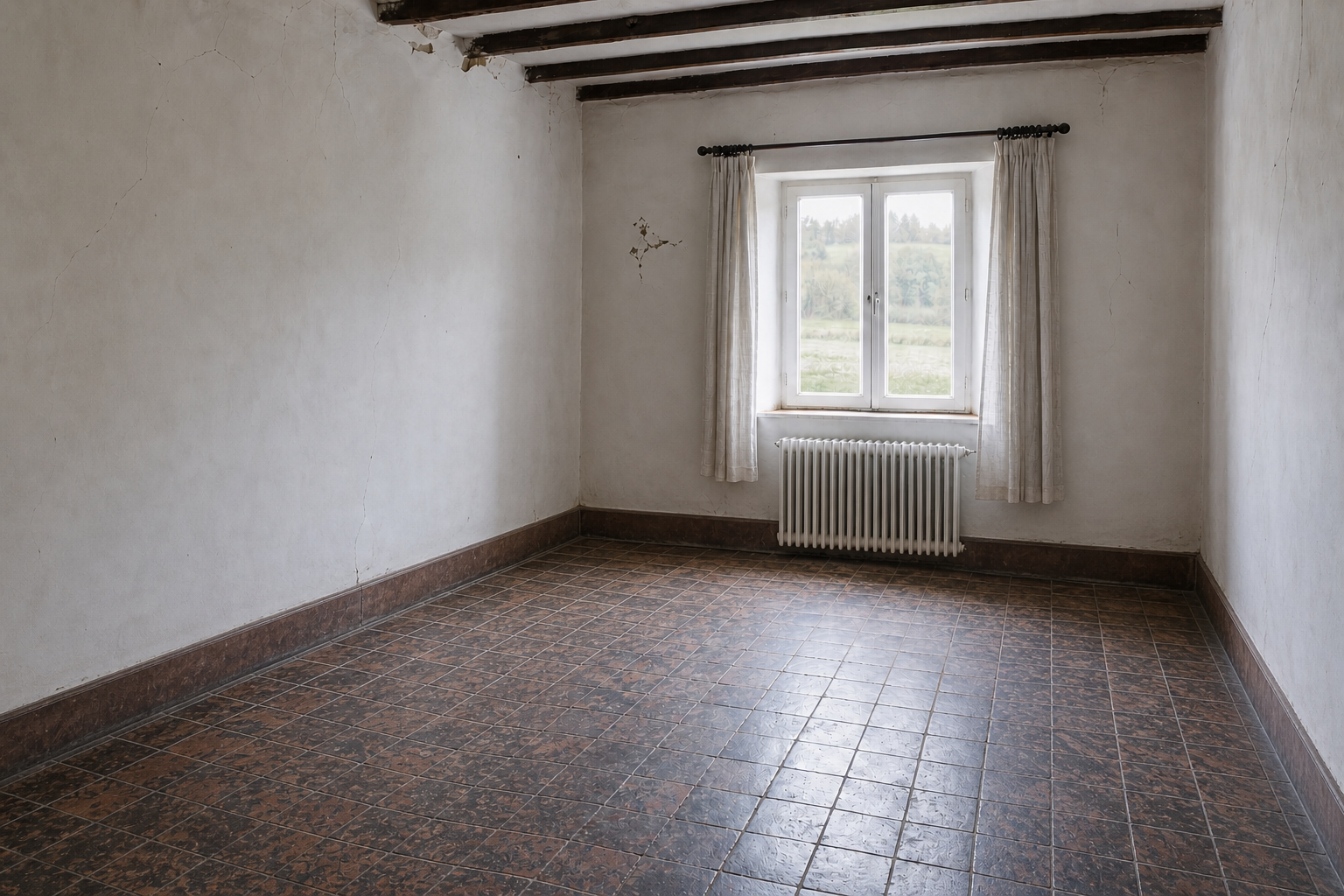 Vide ferme ardennaise à Amblève : avant, en cours et après — après débarras