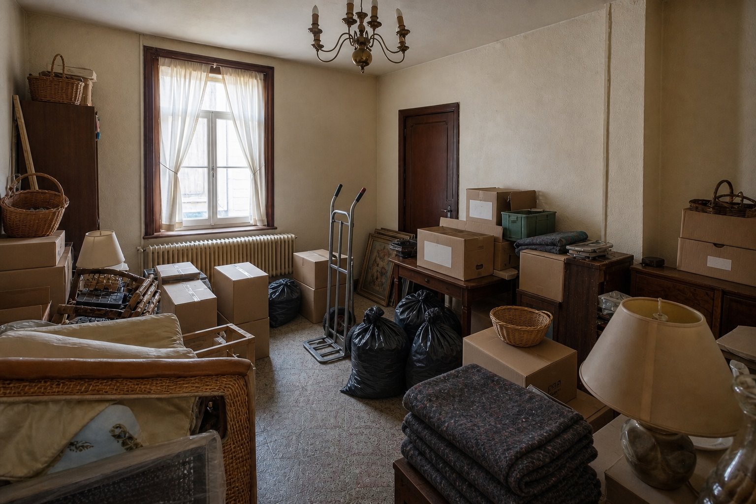 Vide maison de village avec cave voûtée à Aubel : avant, en cours et après — intervention en cours