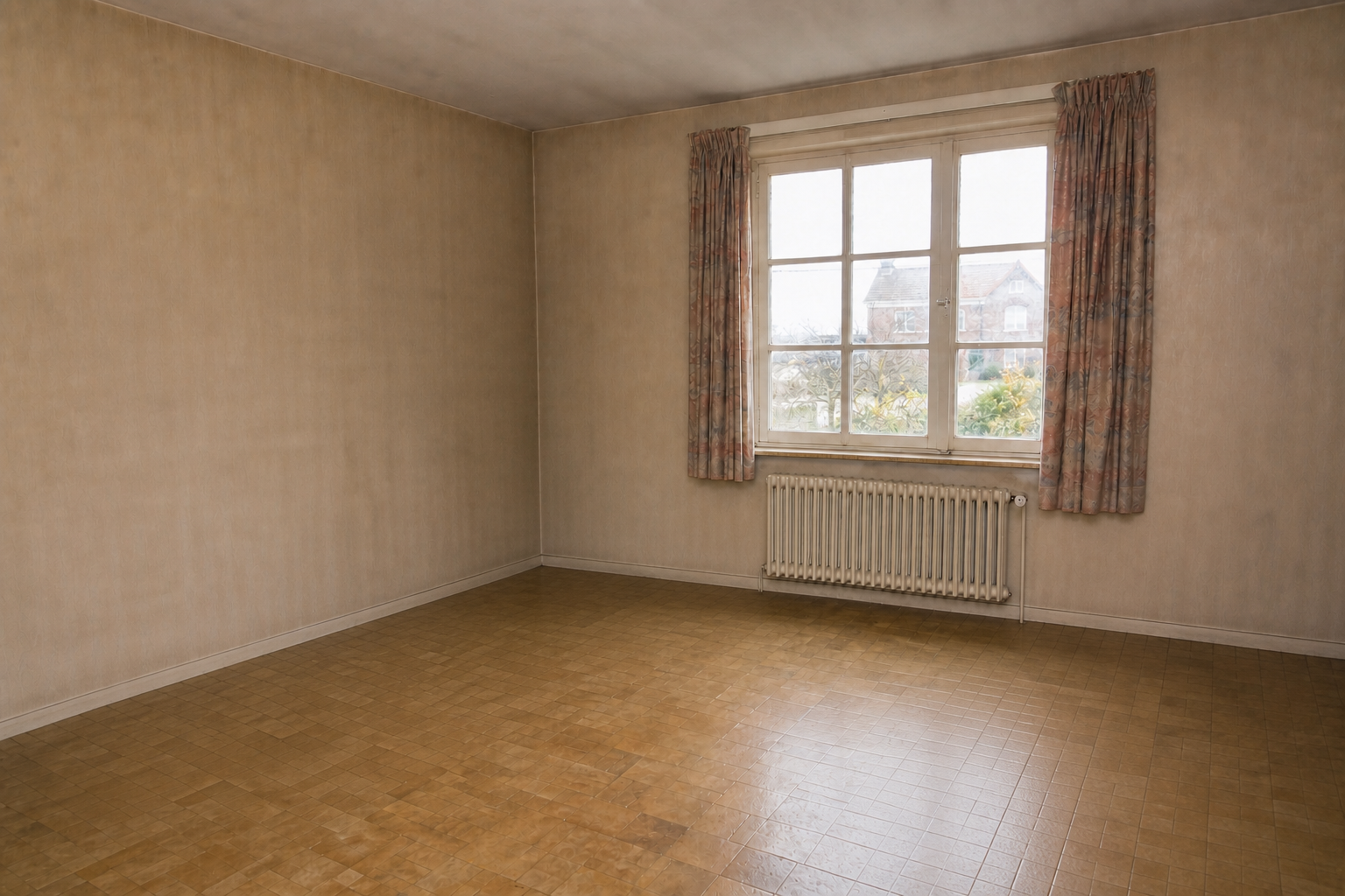 Vide maison familiale avec garage à Awans : avant, en cours et après — après débarras