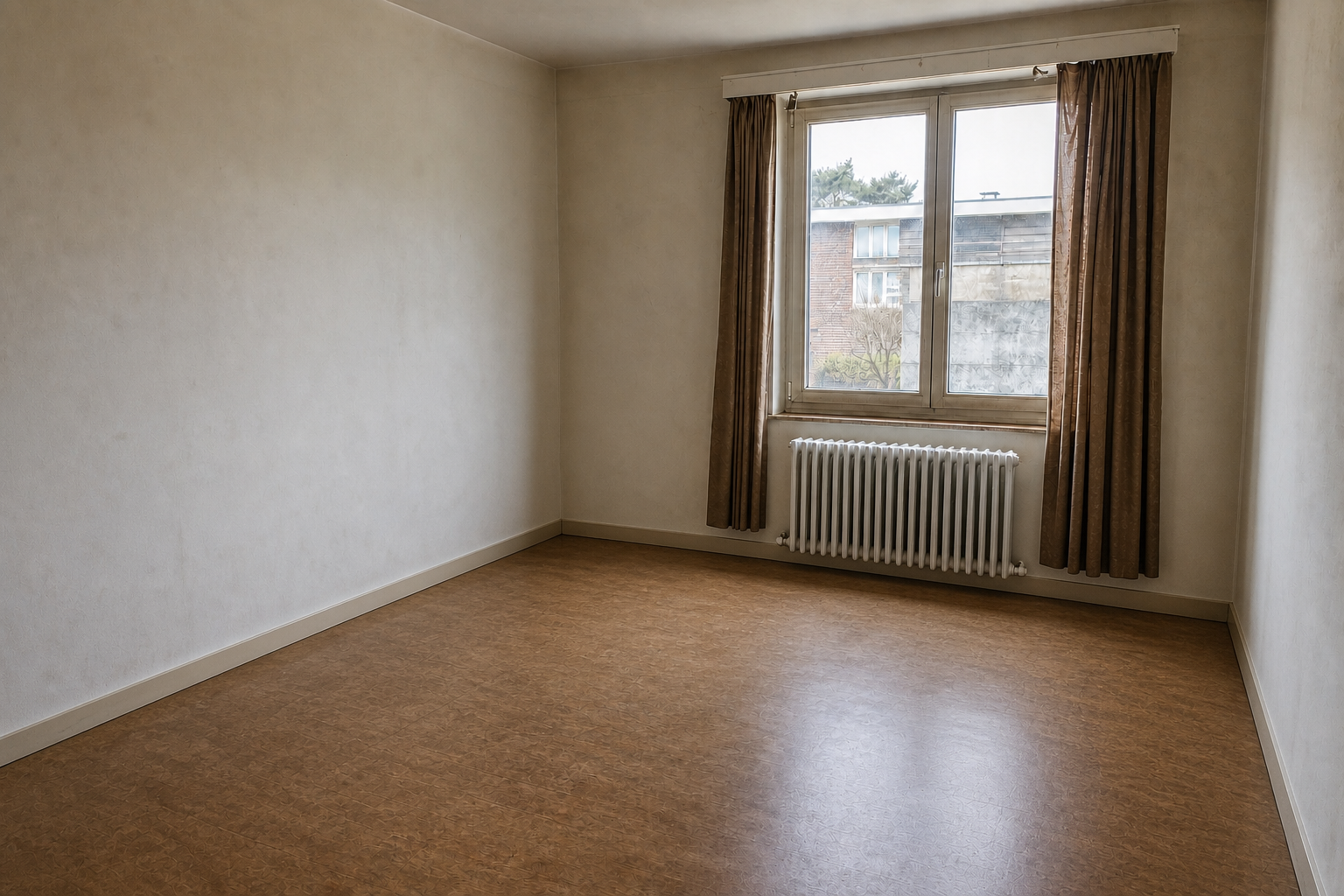 Vide maison ouvrière à Balen : avant, en cours et après — après débarras