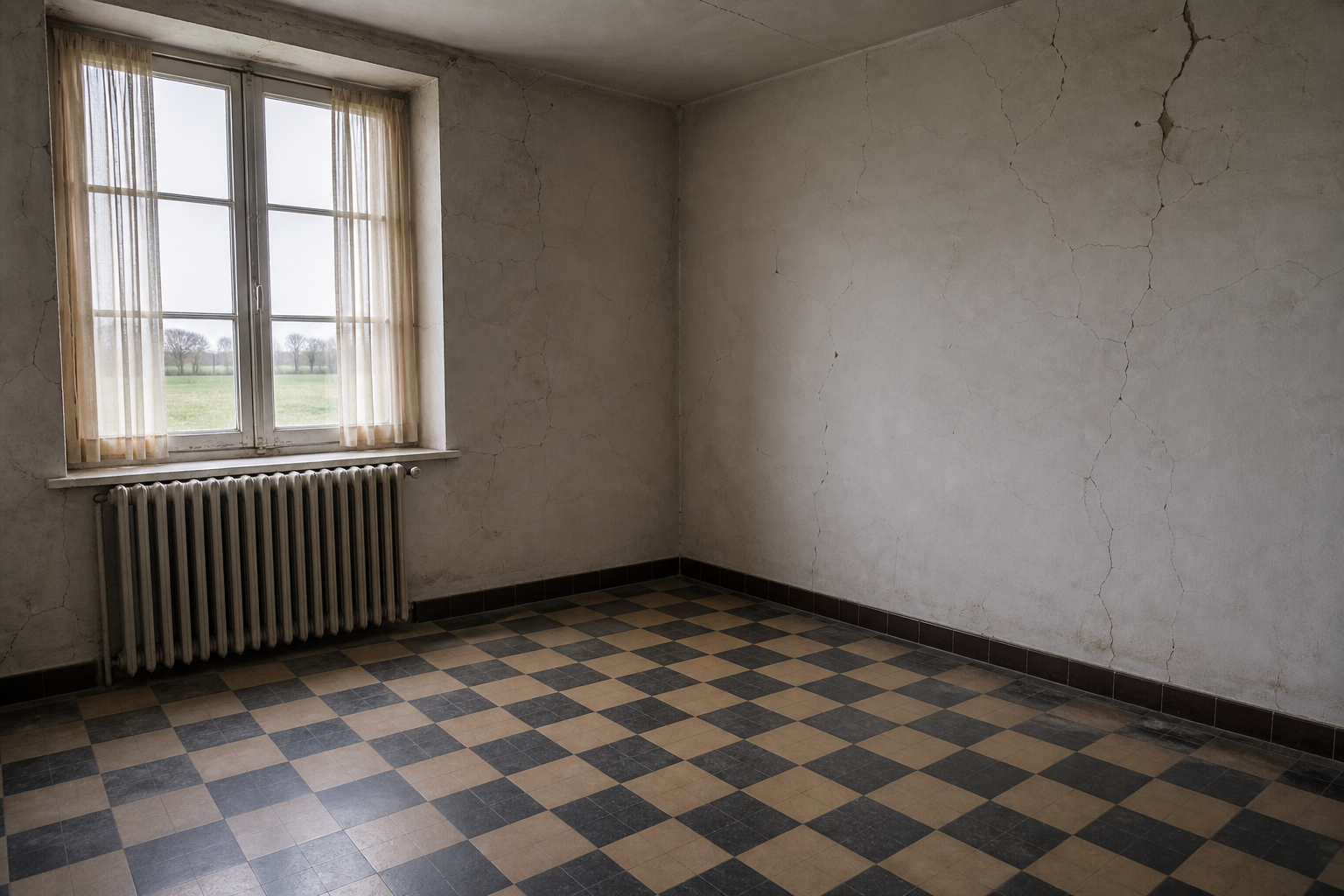 Vide maison en moellons avec verger à Bassenge : avant, en cours et après — après débarras