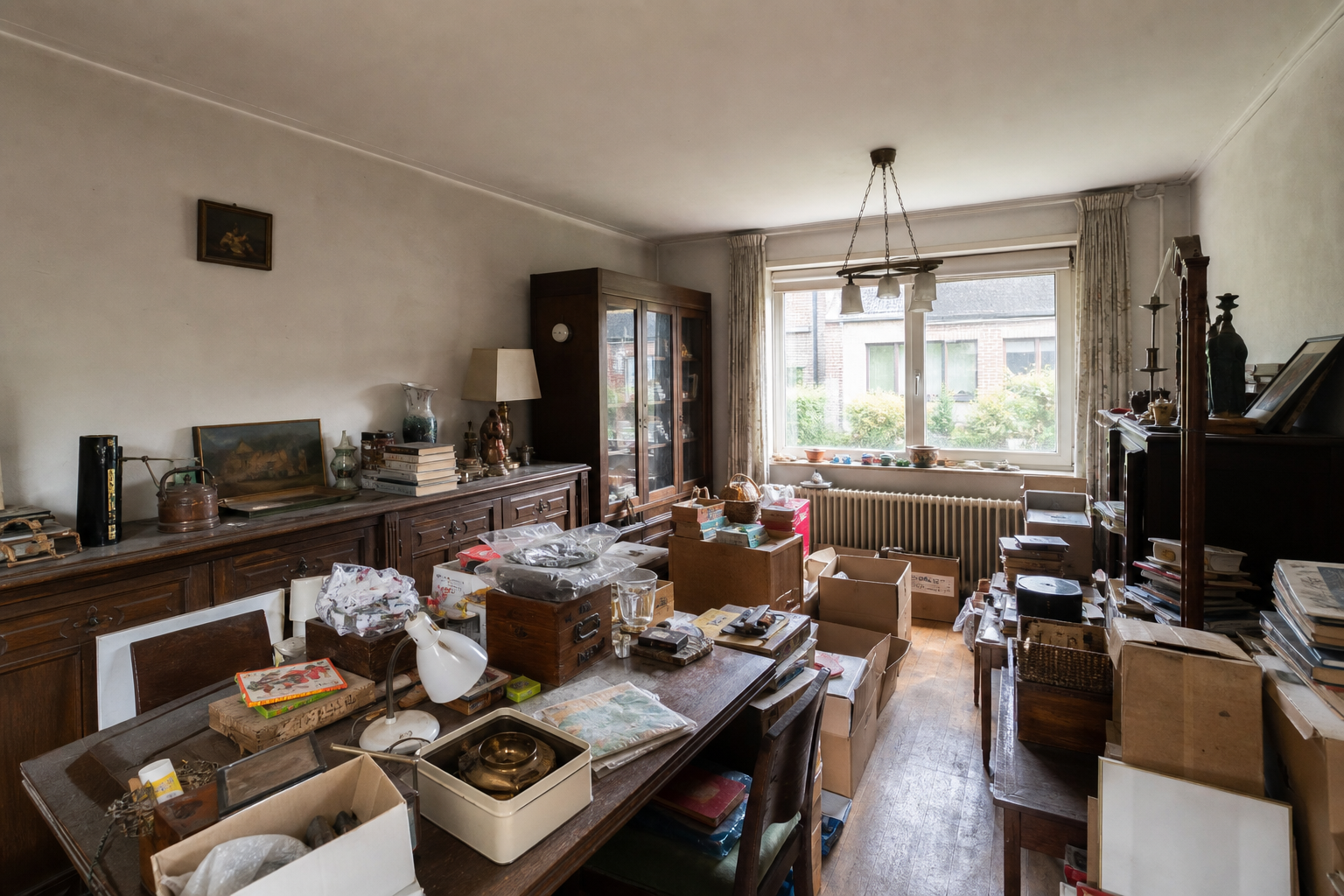 Vide maison familiale à Beerse : avant, en cours et après — avant débarras