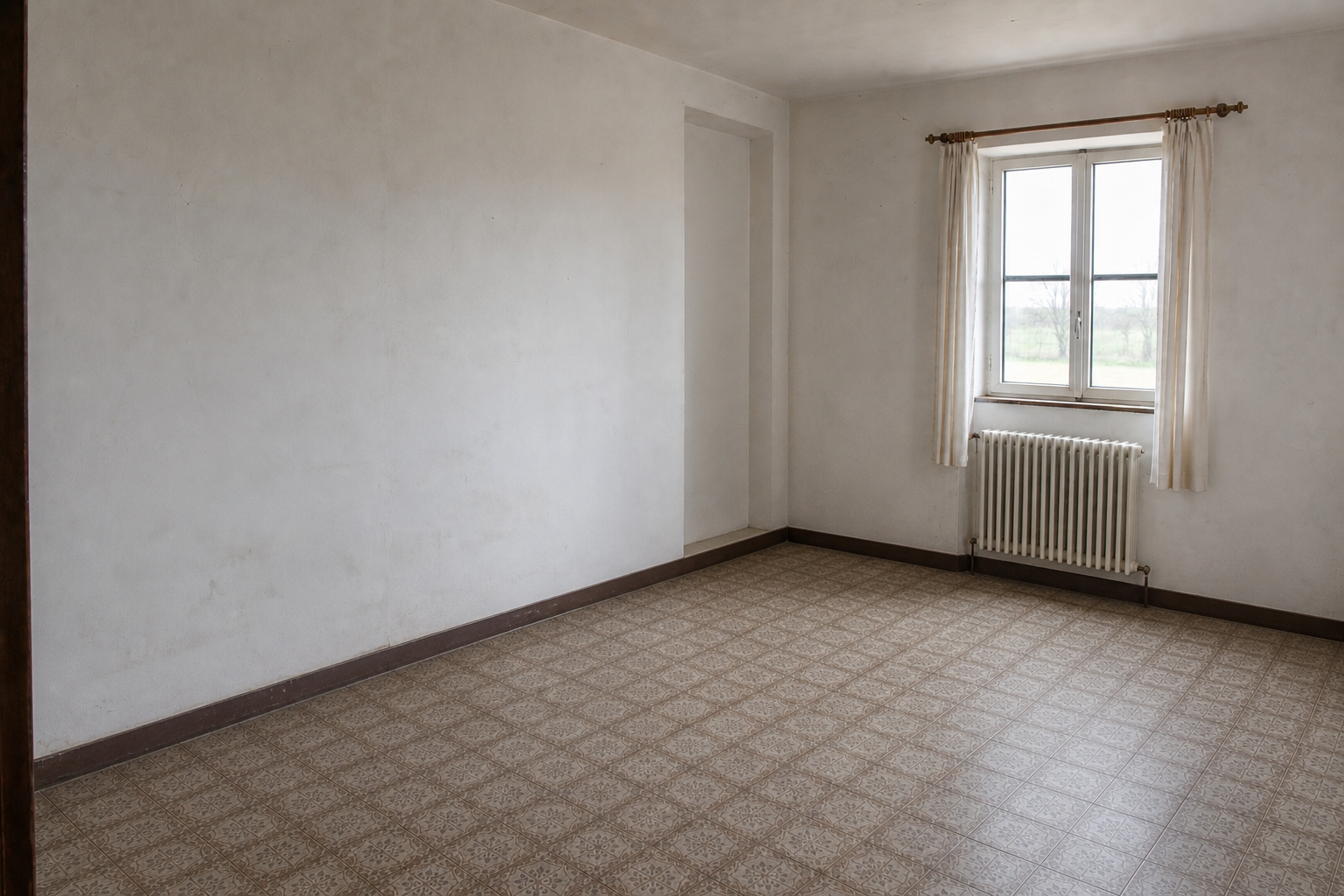 Vide fermette avec dépendances à Braives : avant, en cours et après — après débarras