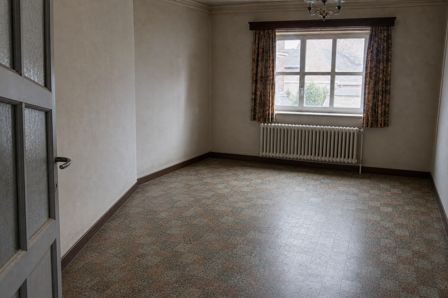 Vide maison de village à Brakel : avant, en cours et après — après débarras