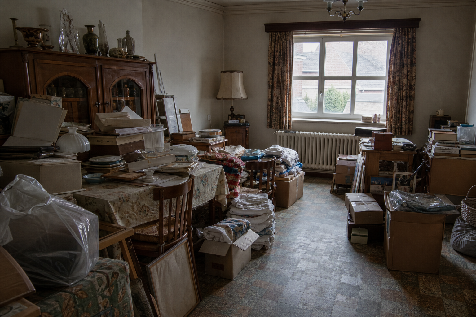 Vide maison de village à Brakel : avant, en cours et après — avant débarras
