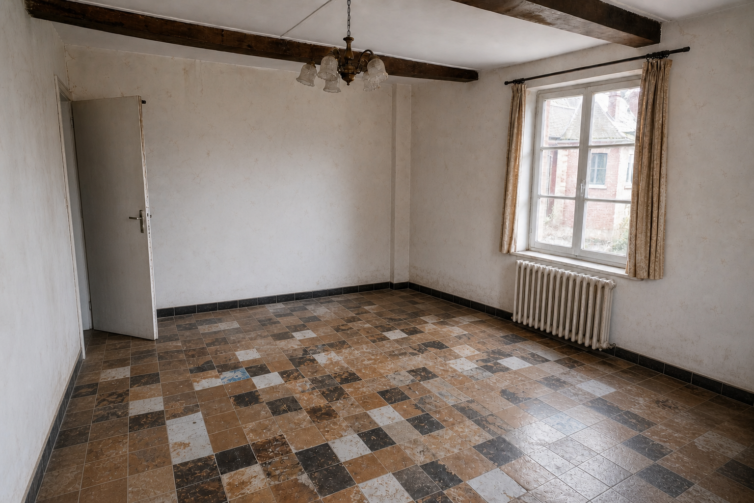 Vide maison de village à Brugelette : avant, en cours et après — après débarras
