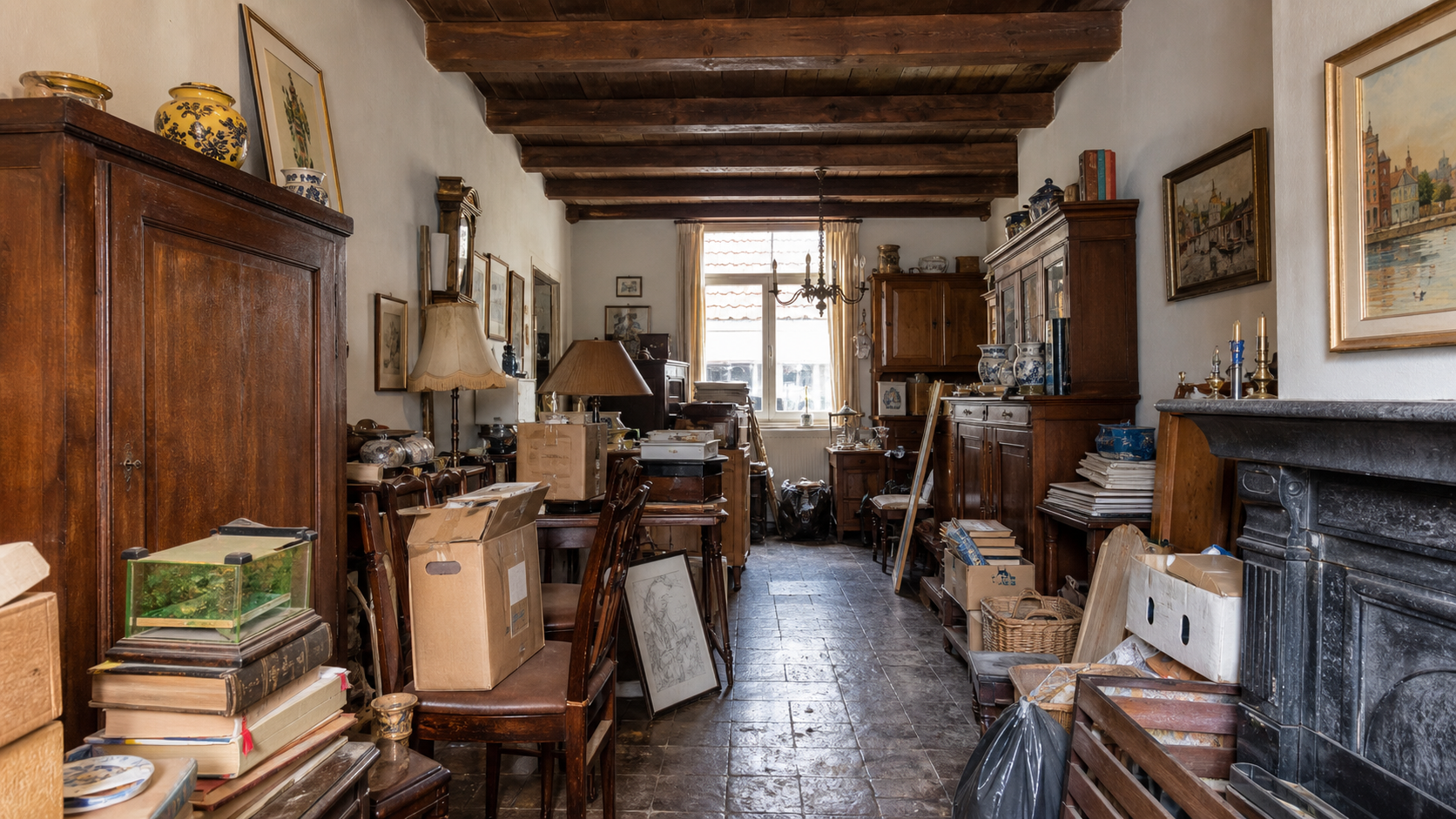 Avant débarras à Bruges