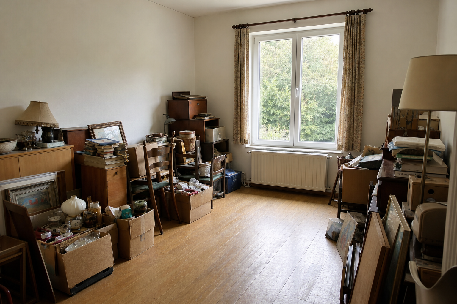 Vide maison familiale à Buggenhout : avant, en cours et après — avant débarras
