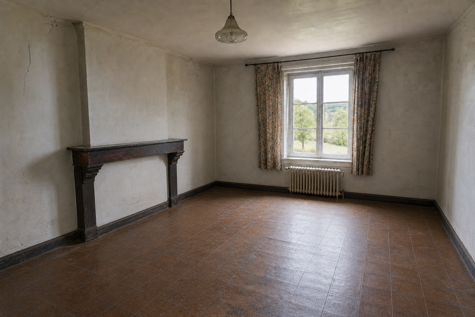 Vide fermette isolée à Burg-Reuland : avant, en cours et après — après débarras