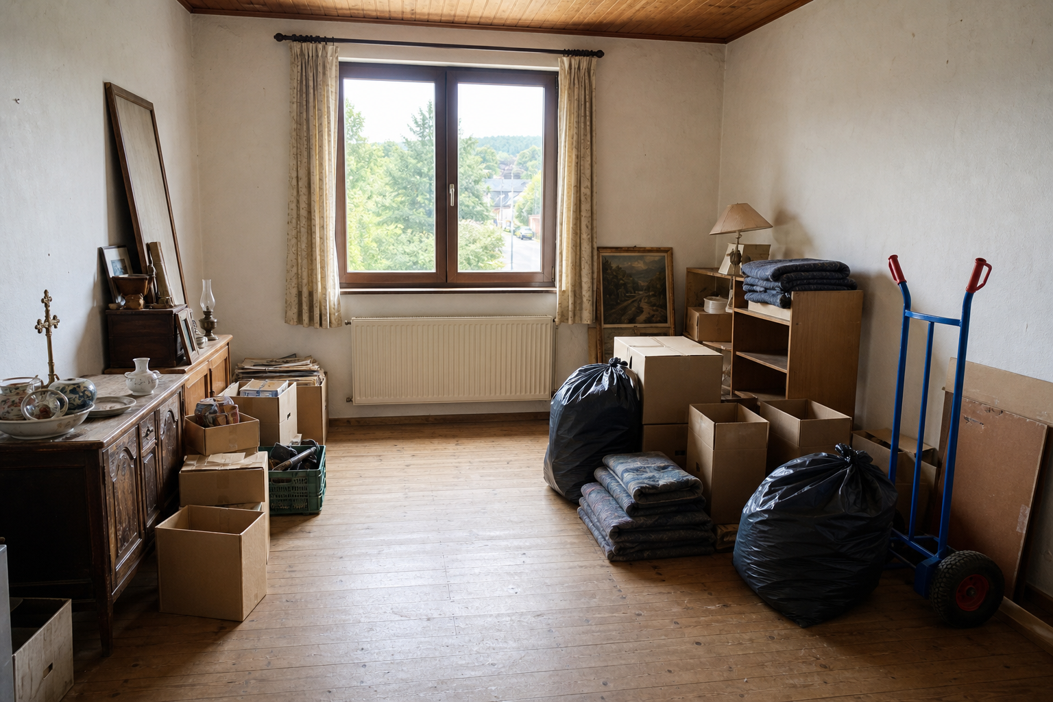 Vide résidence secondaire à Butgenbach : avant, en cours et après — intervention en cours