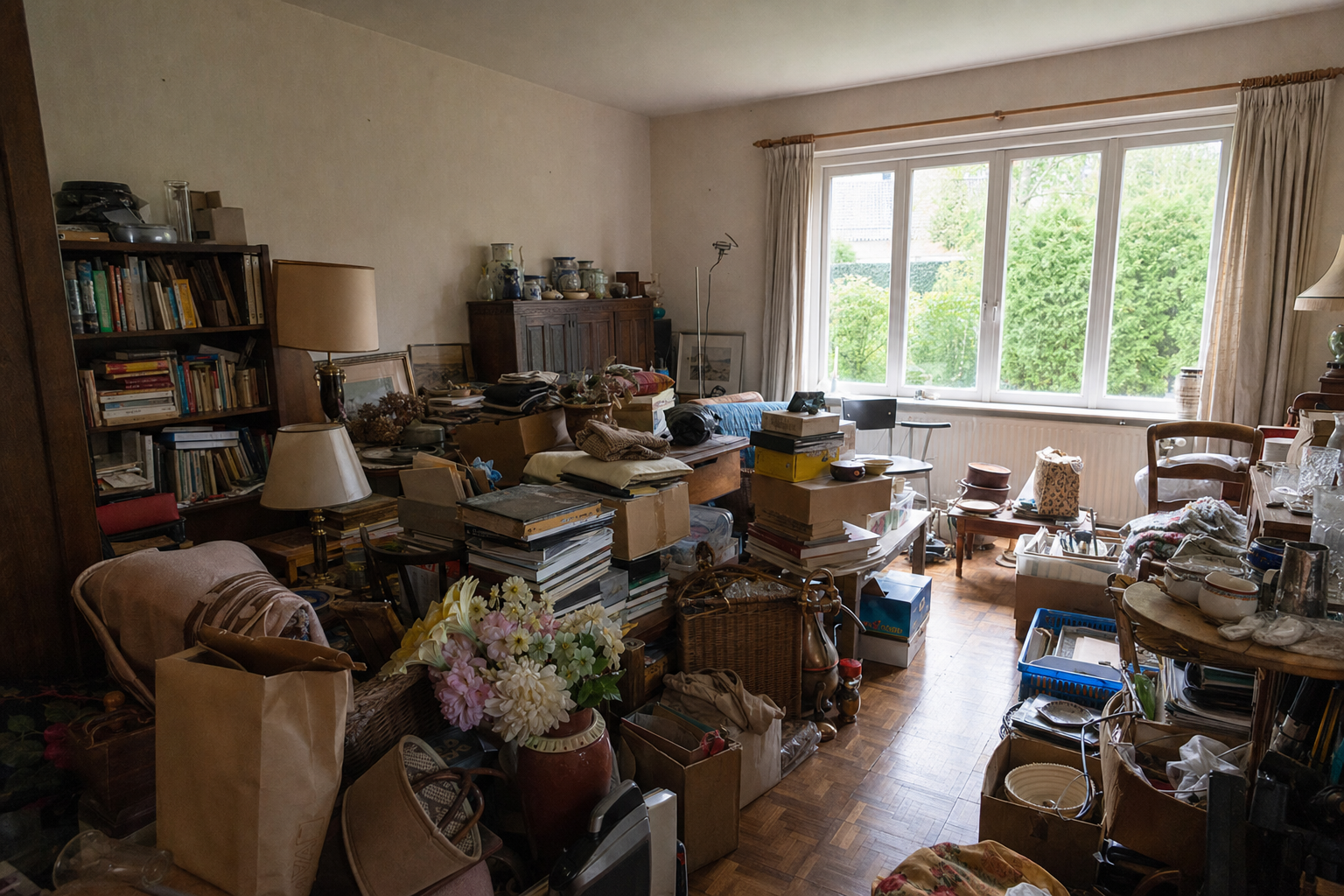 Vide villa à De Pinte : avant, en cours et après — avant débarras