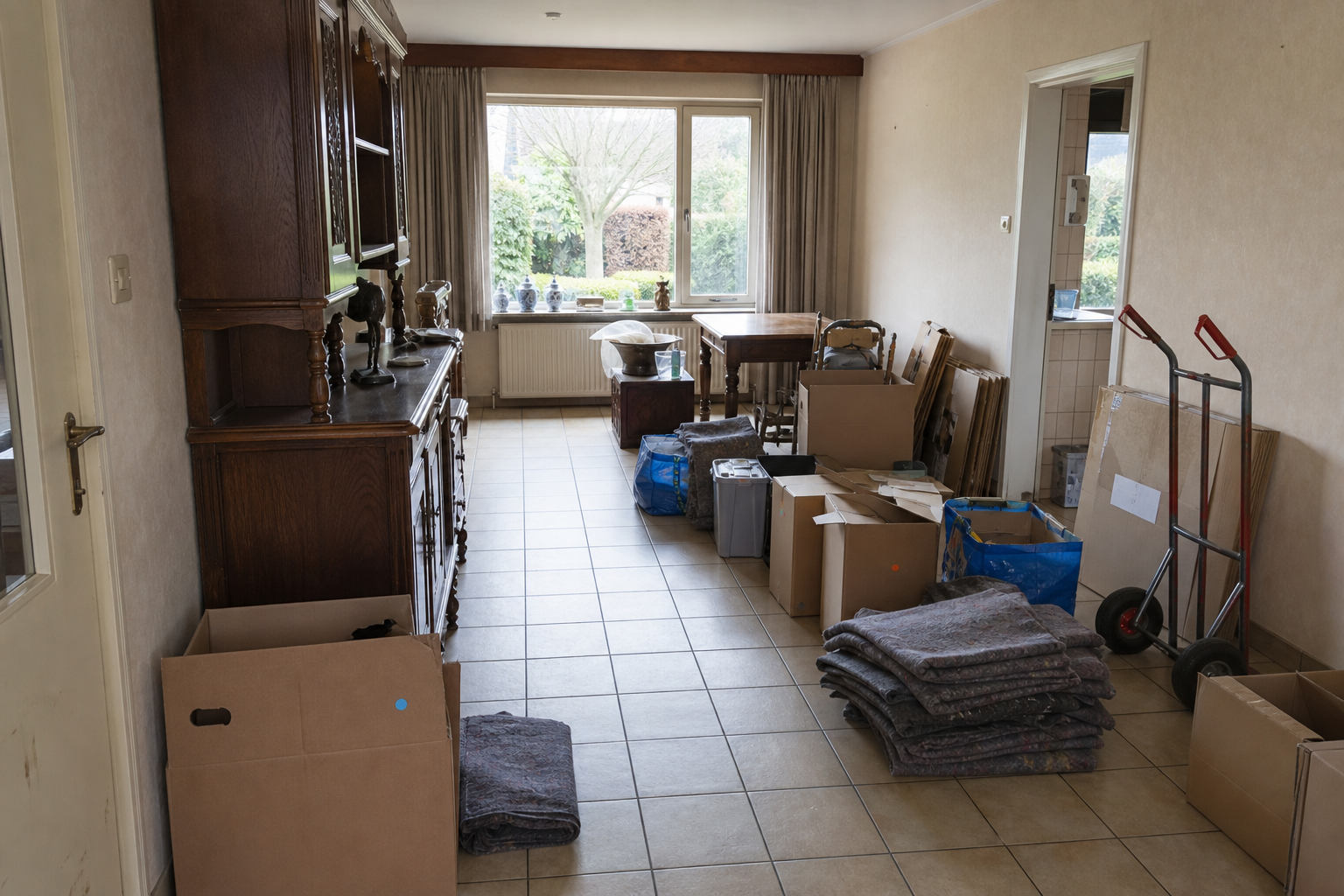 Vide bungalow de plain-pied à Deerlijk : avant, en cours et après — intervention en cours