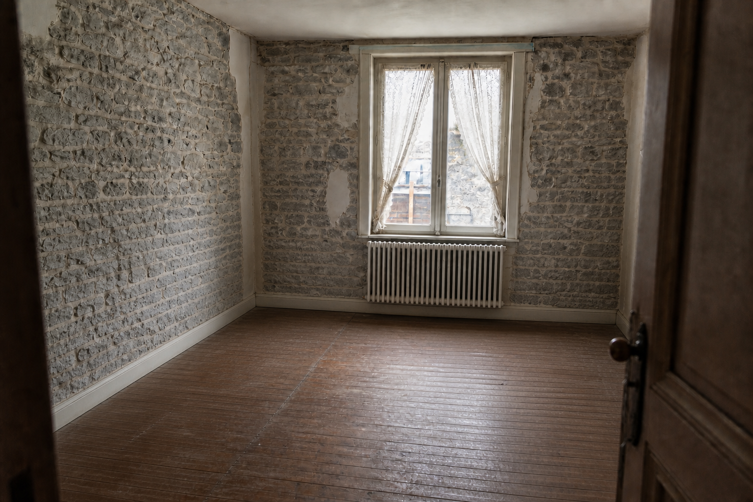 Vide maison en pierre à Ecaussinnes : avant, en cours et après — après débarras