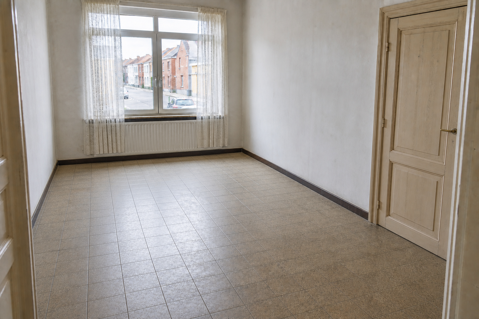 Vide maison mitoyenne à Erquelinnes : avant, en cours et après — après débarras