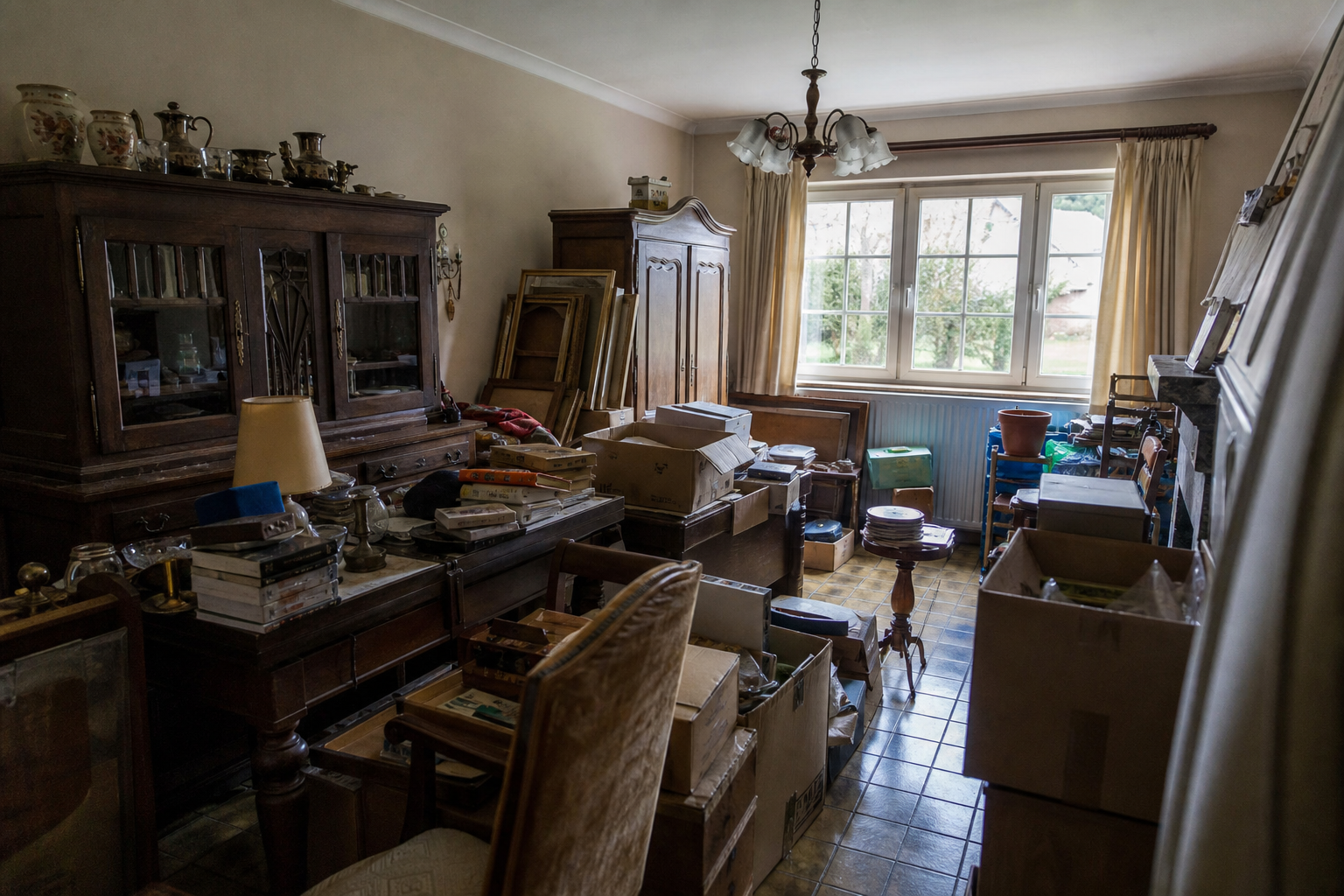 Vide maison familiale à Etalle : avant, en cours et après — avant débarras