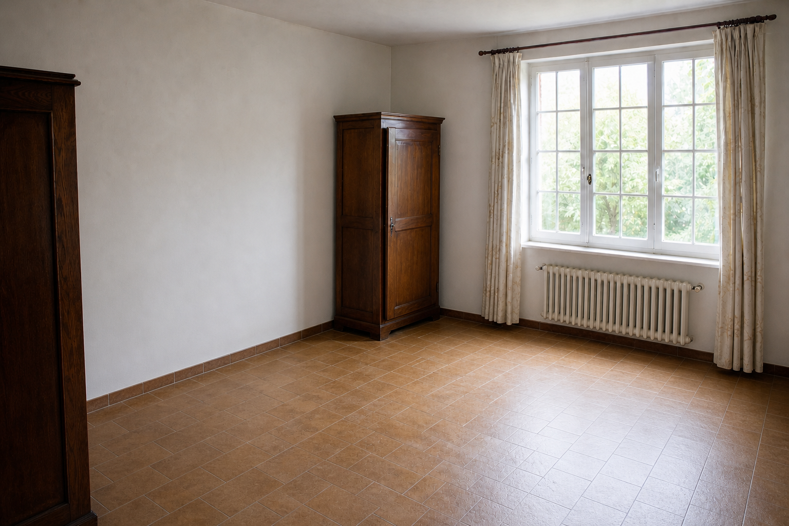 Vide villa quatre façades à Fernelmont : avant, en cours et après — après débarras