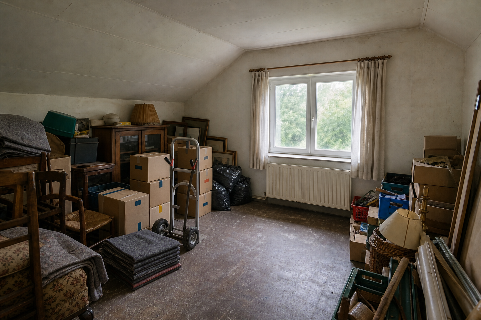 Vide commerce à Fleurus : avant, en cours et après — après débarras