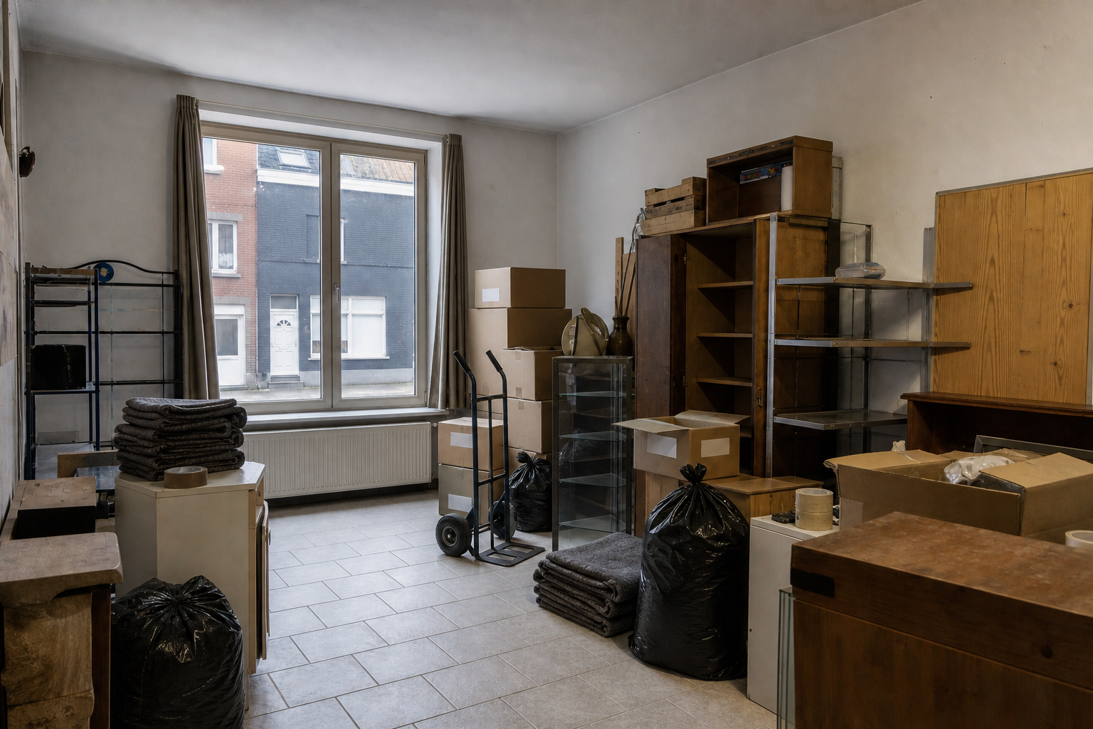 Vide commerce à Fleurus : avant, en cours et après — intervention en cours