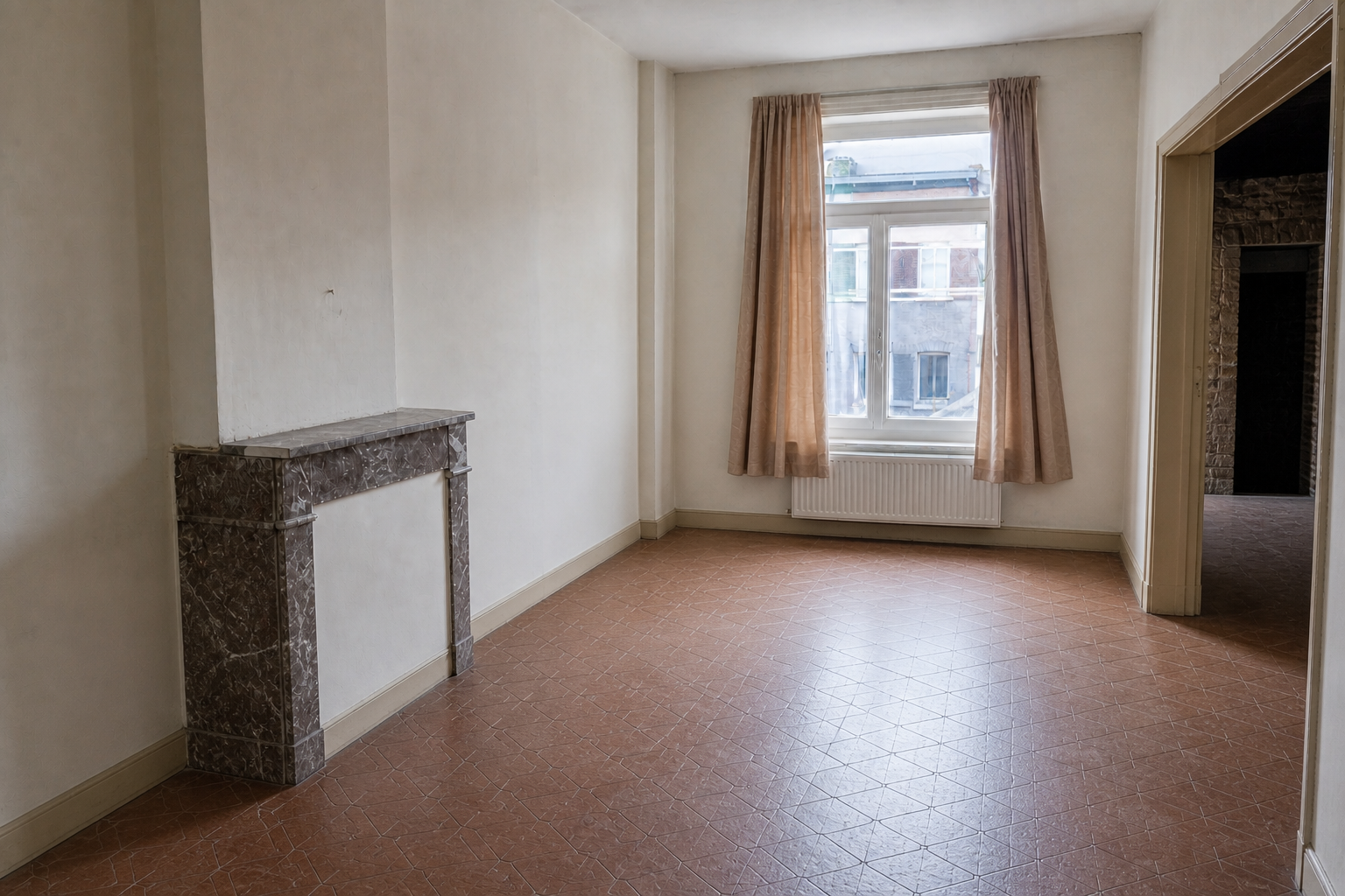 Vide maison mitoyenne à Floreffe : avant, en cours et après — après débarras