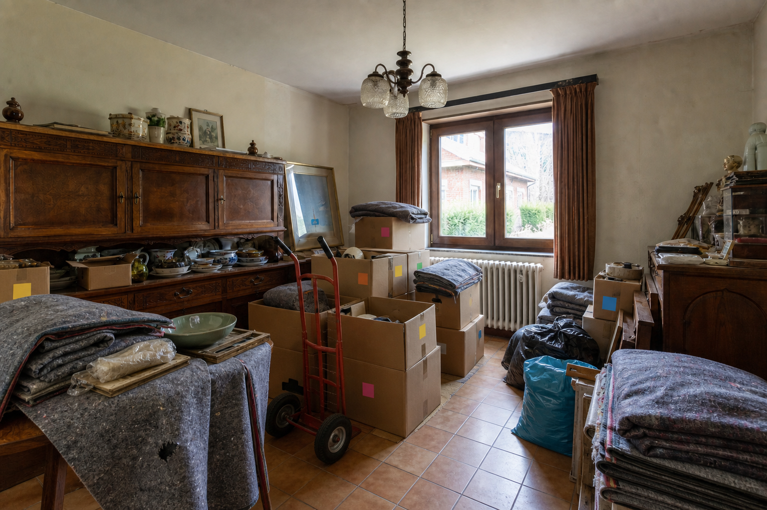 Vide résidence secondaire à Florenville : avant, en cours et après — intervention en cours