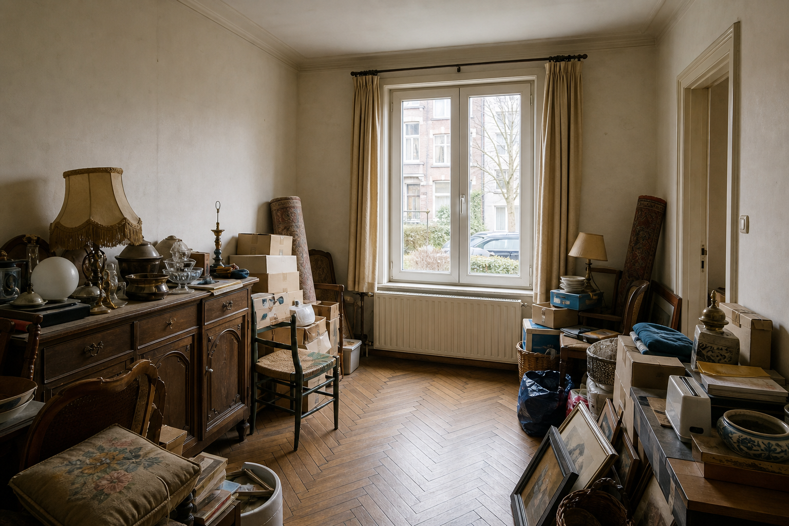 Vide maison avant rénovation à Forest : avant, en cours et après — avant débarras