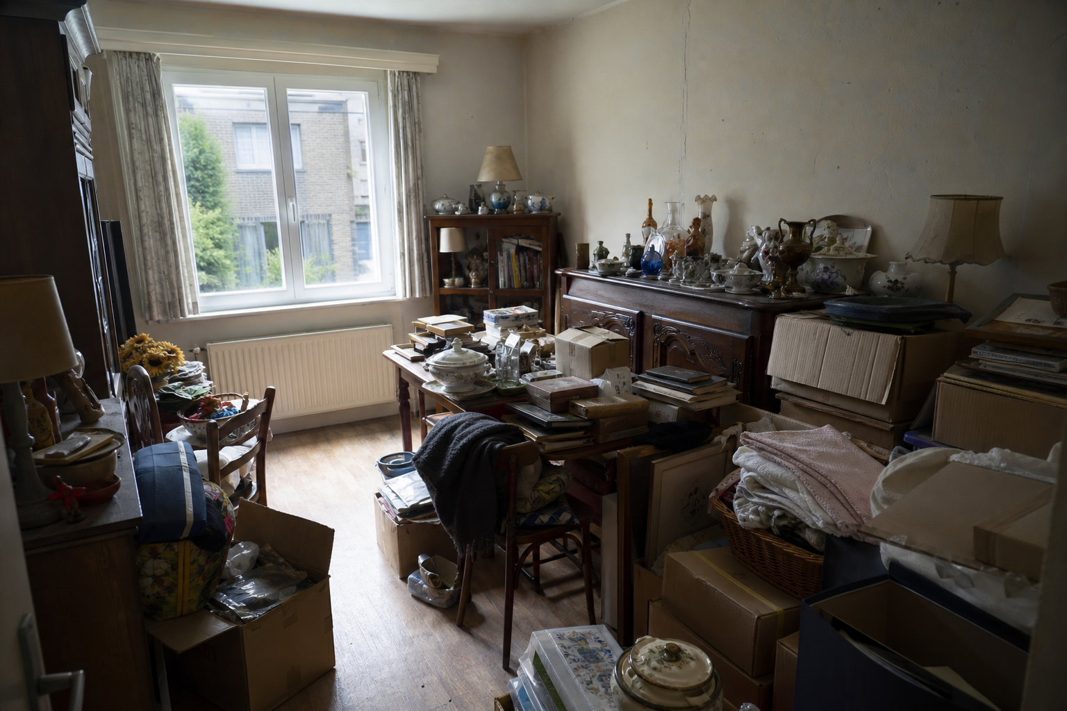 Vide maison familiale à Fosses-la-Ville : avant, en cours et après — avant débarras