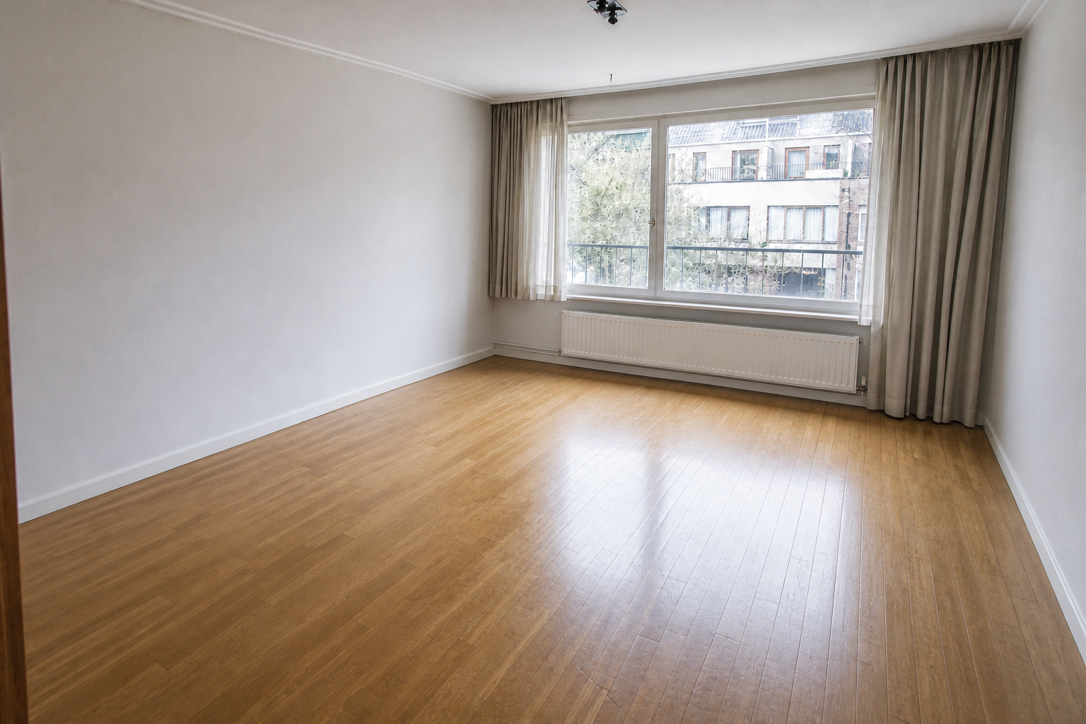 Vide appartement après succession à Ganshoren : avant, en cours et après — après débarras