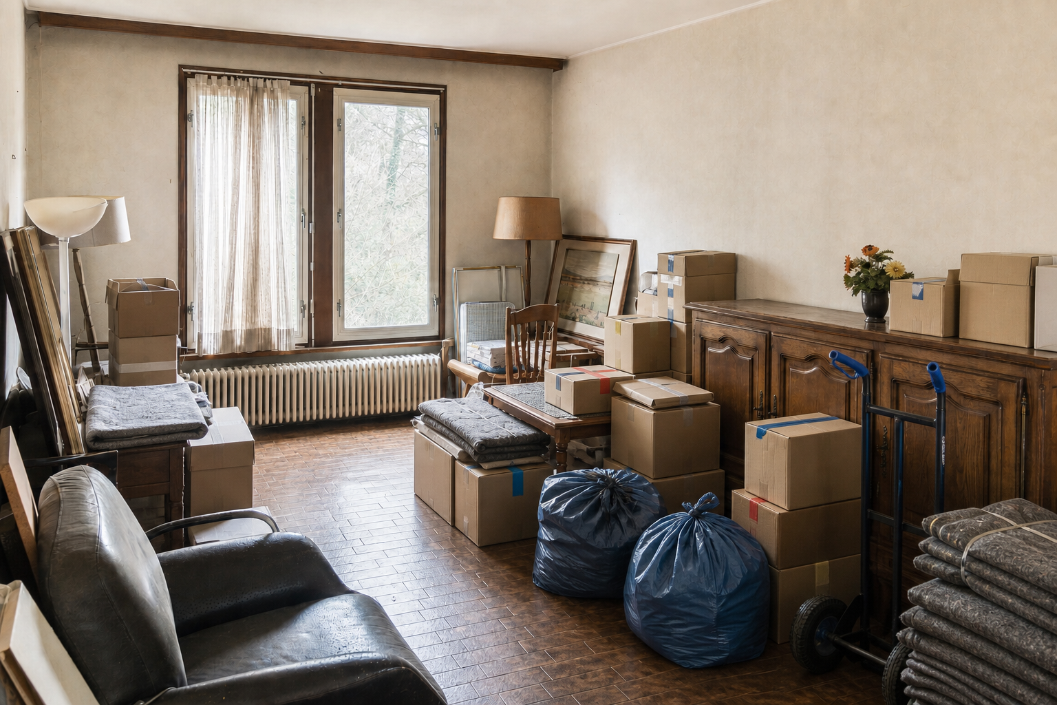 Vide villa à Gerpinnes : avant, en cours et après — intervention en cours