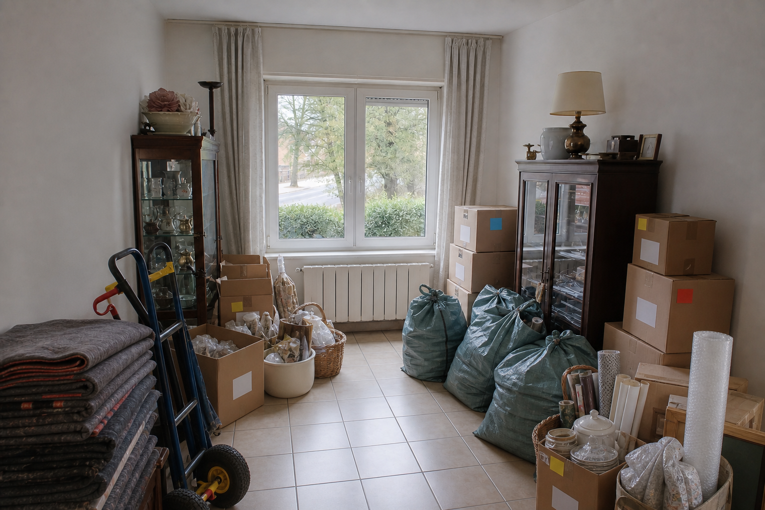 Vide commerce à Grimbergen : avant, en cours et après — intervention en cours