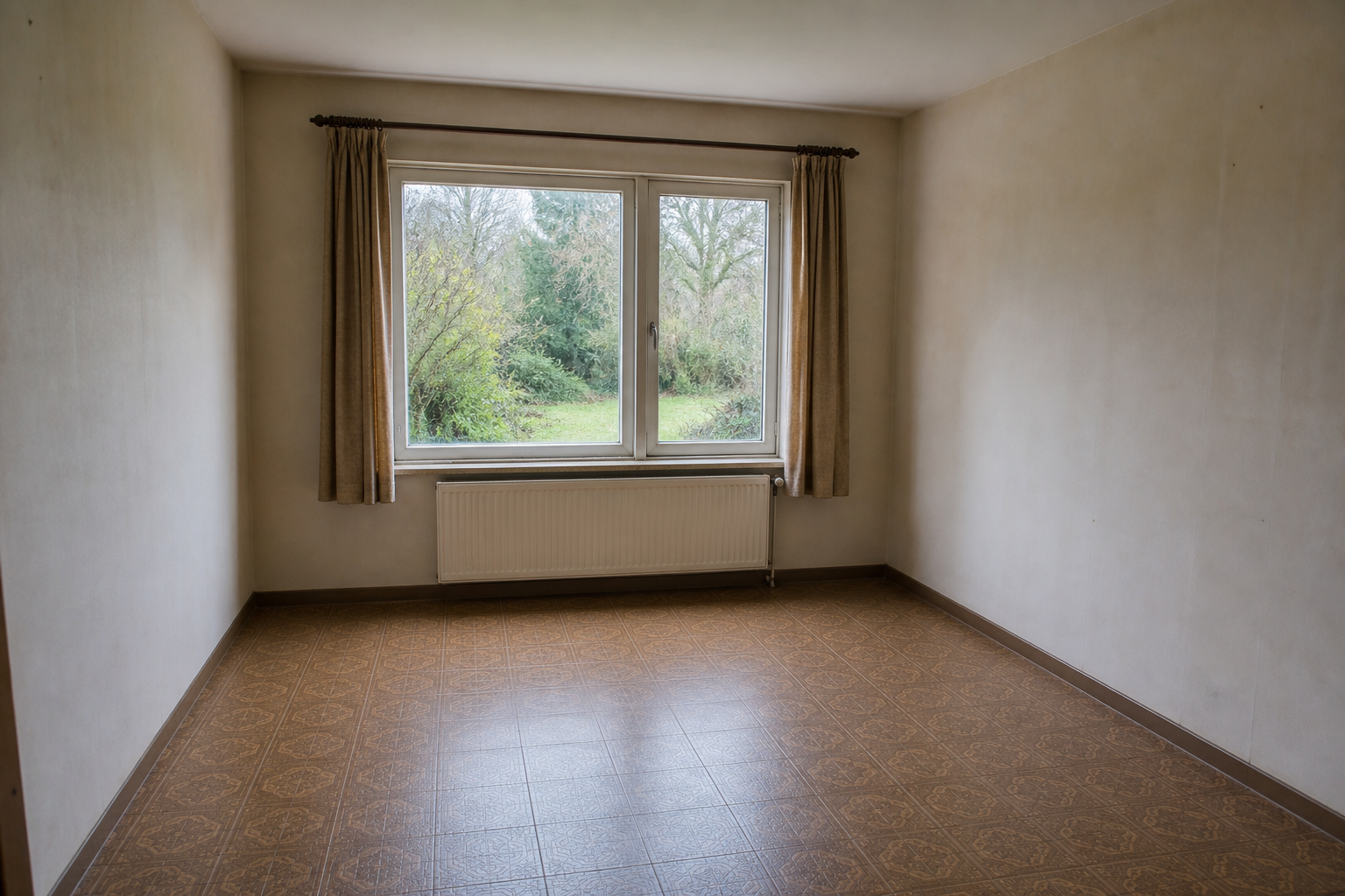 Vide bungalow à Grobbendonk : avant, en cours et après — après débarras