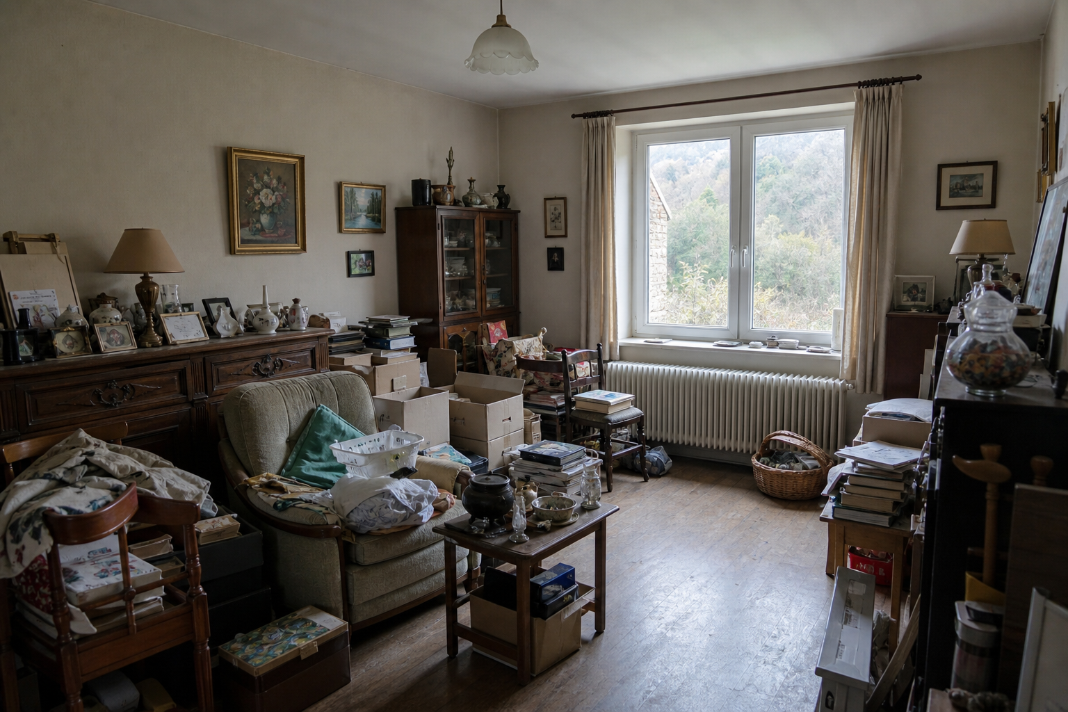 Vide maison familiale à Hamoir : avant, en cours et après — avant débarras