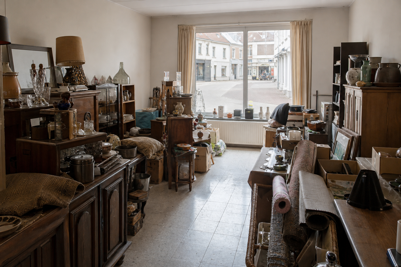 Vide commerce à Herentals : avant, en cours et après — avant débarras
