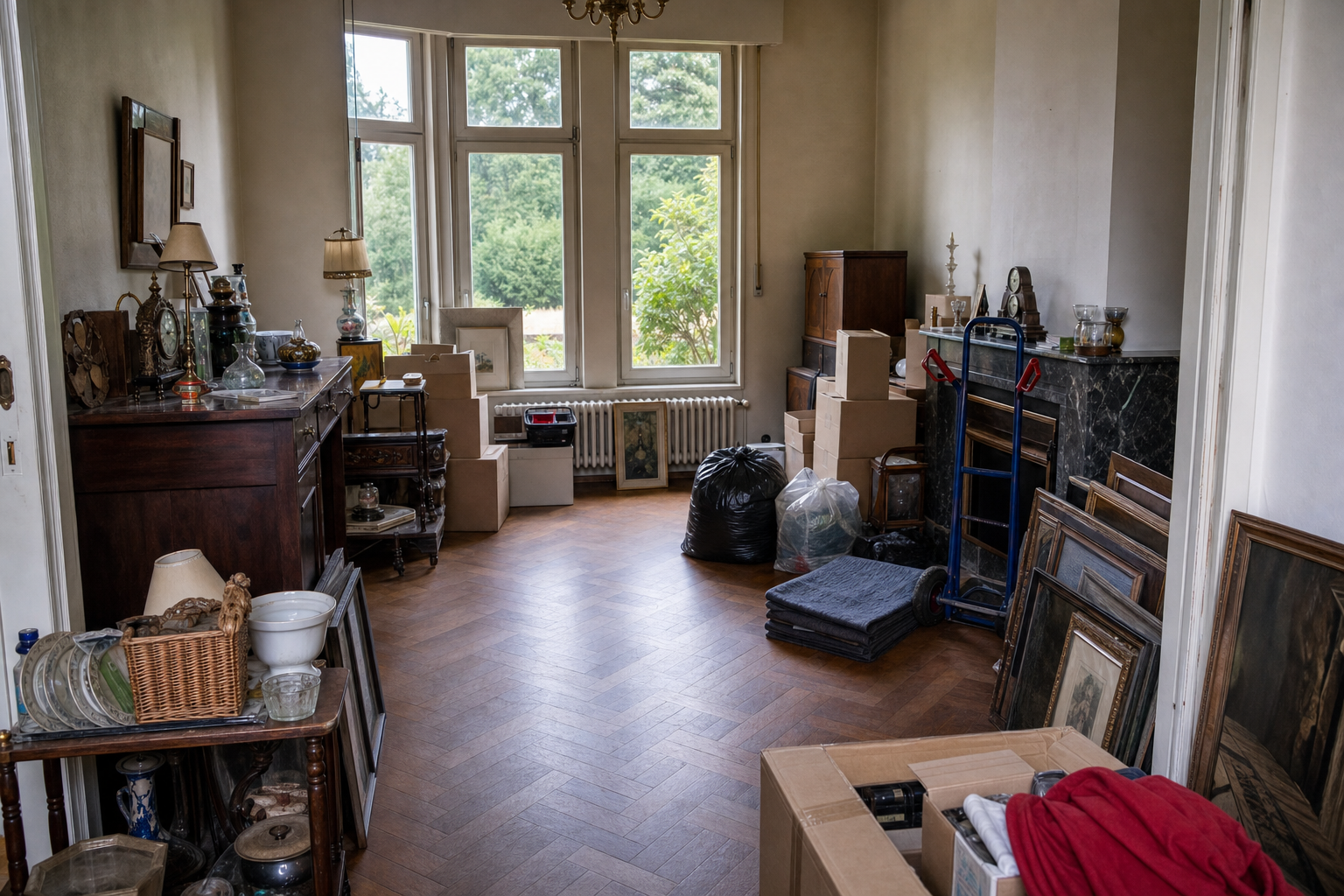 Vide villa à Hove : avant, en cours et après — intervention en cours