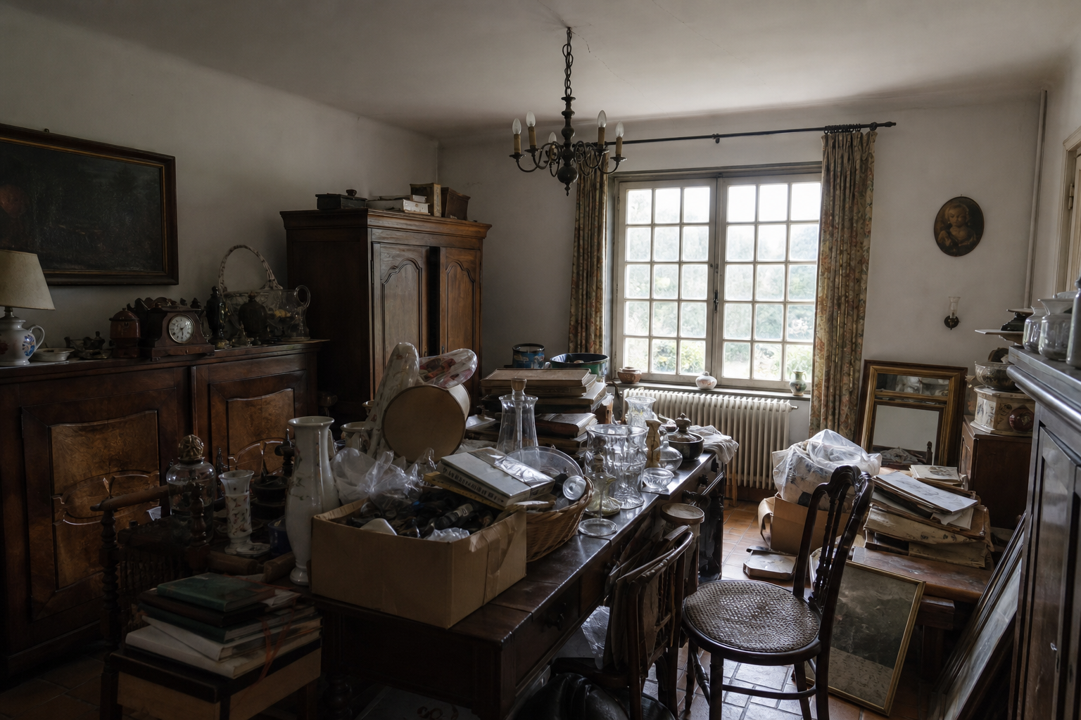 Vide maison de campagne à Huldenberg : avant, en cours et après — avant débarras