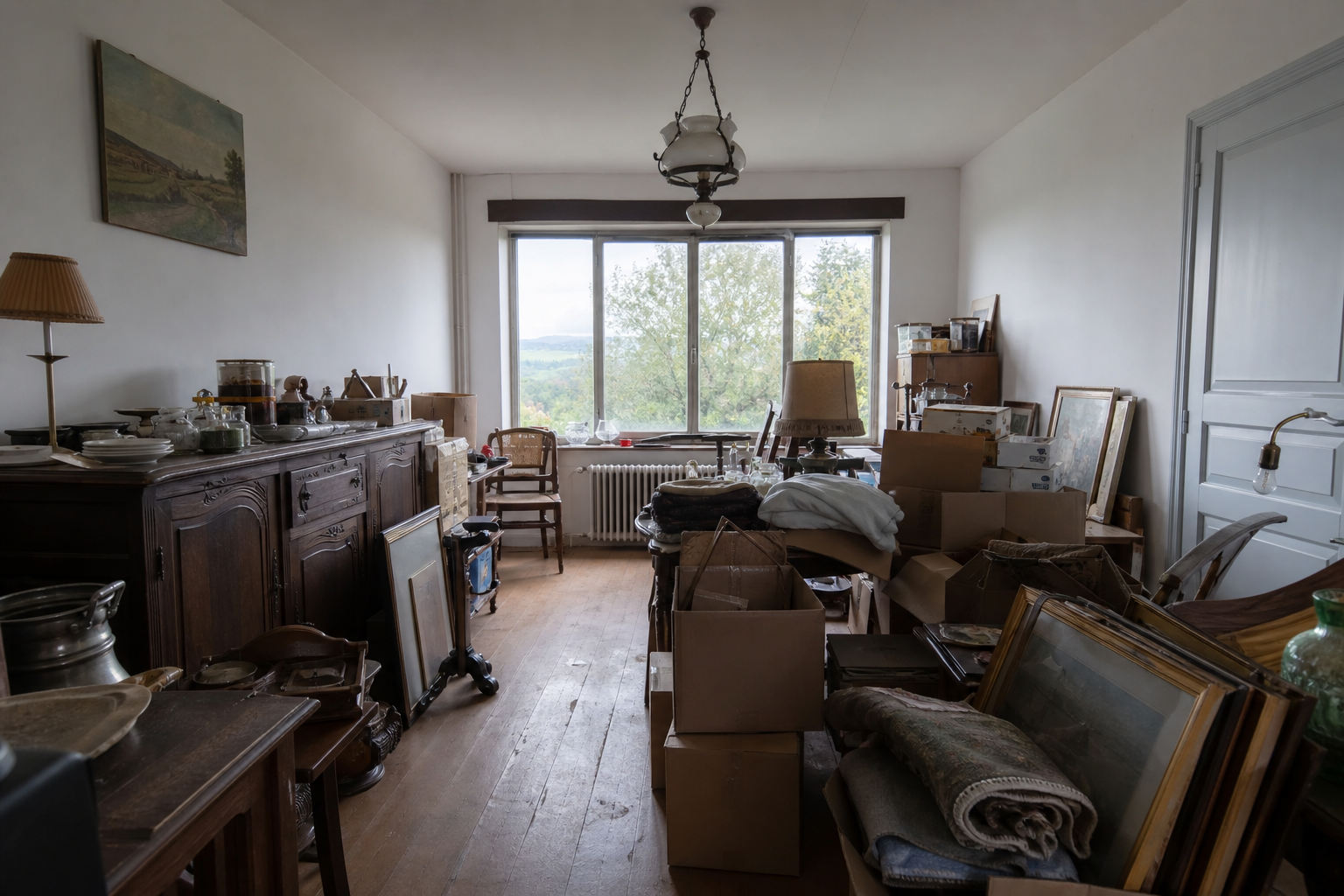 Vide résidence secondaire à Kluisbergen : avant, en cours et après — avant débarras