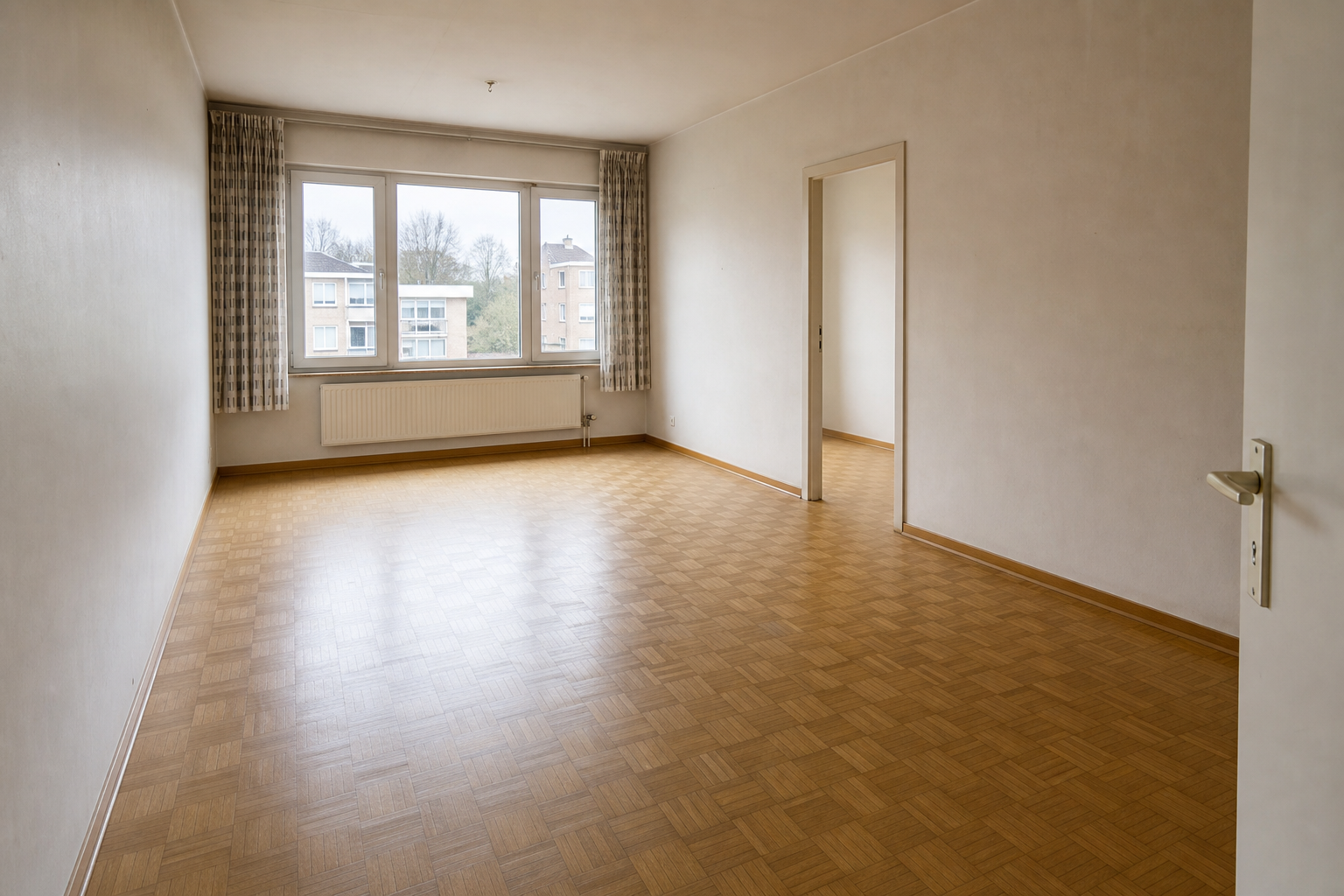 Vide appartement à Kraainem : avant, en cours et après — après débarras