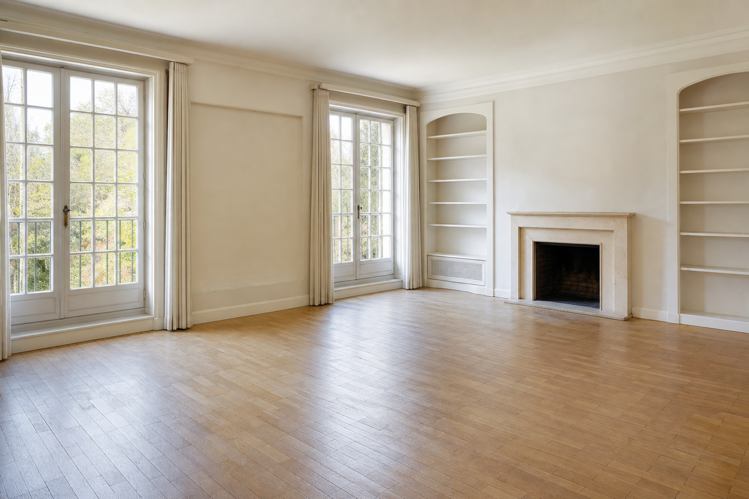 Vide villa à Lasne : avant, en cours et après — après débarras