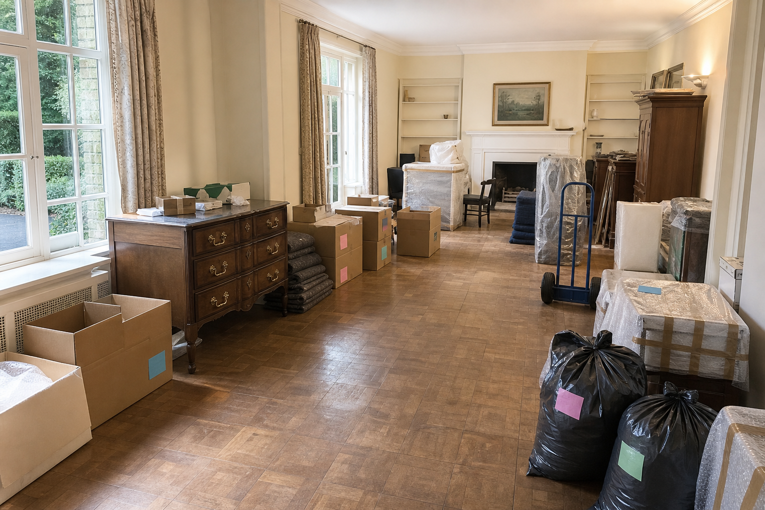 Vide villa à Lasne : avant, en cours et après — intervention en cours