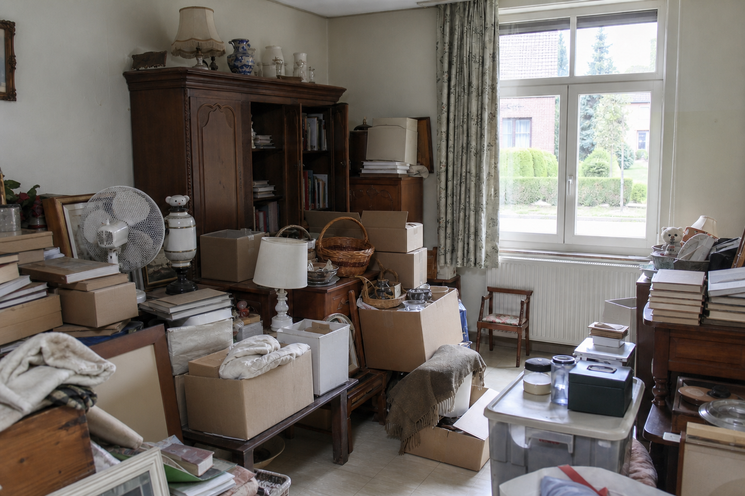 Vide maison familiale à Lennik : avant, en cours et après — avant débarras