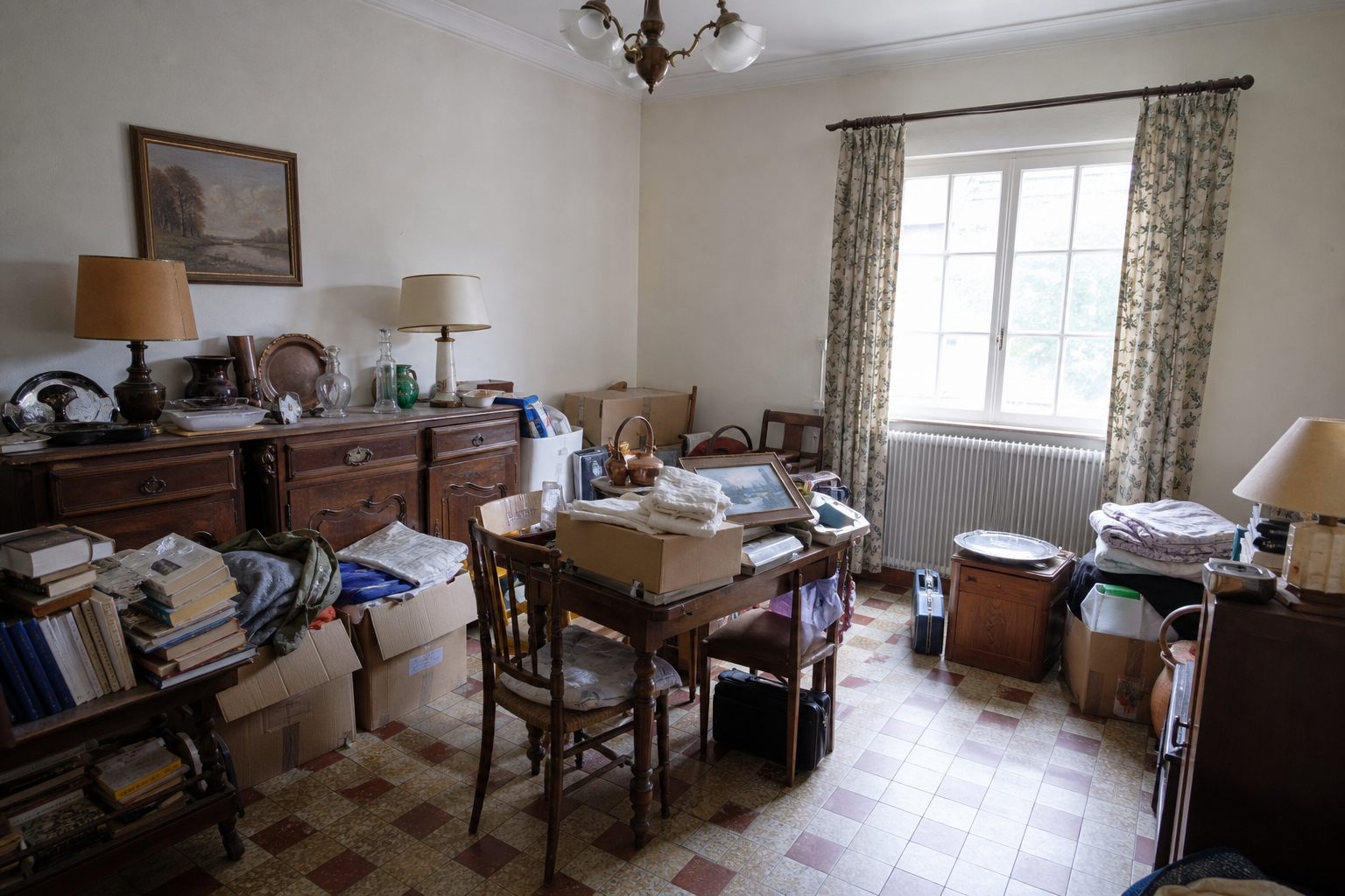Vide maison familiale à Lichtervelde : avant, en cours et après — avant débarras