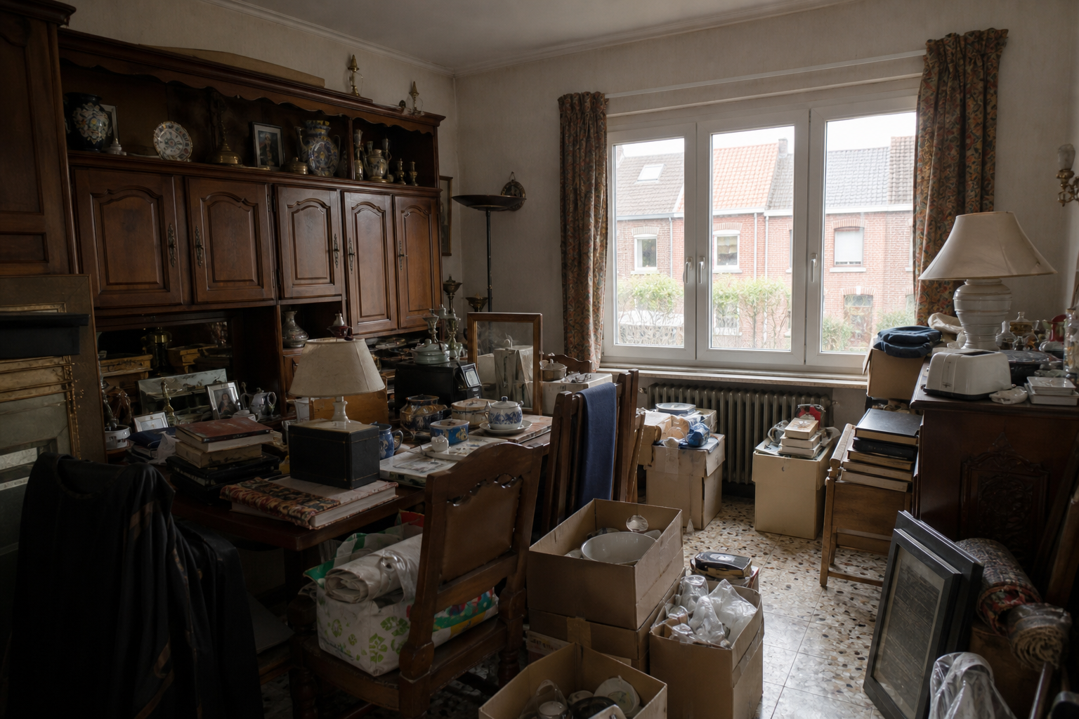 Vide maison familiale à Lille : avant, en cours et après — avant débarras