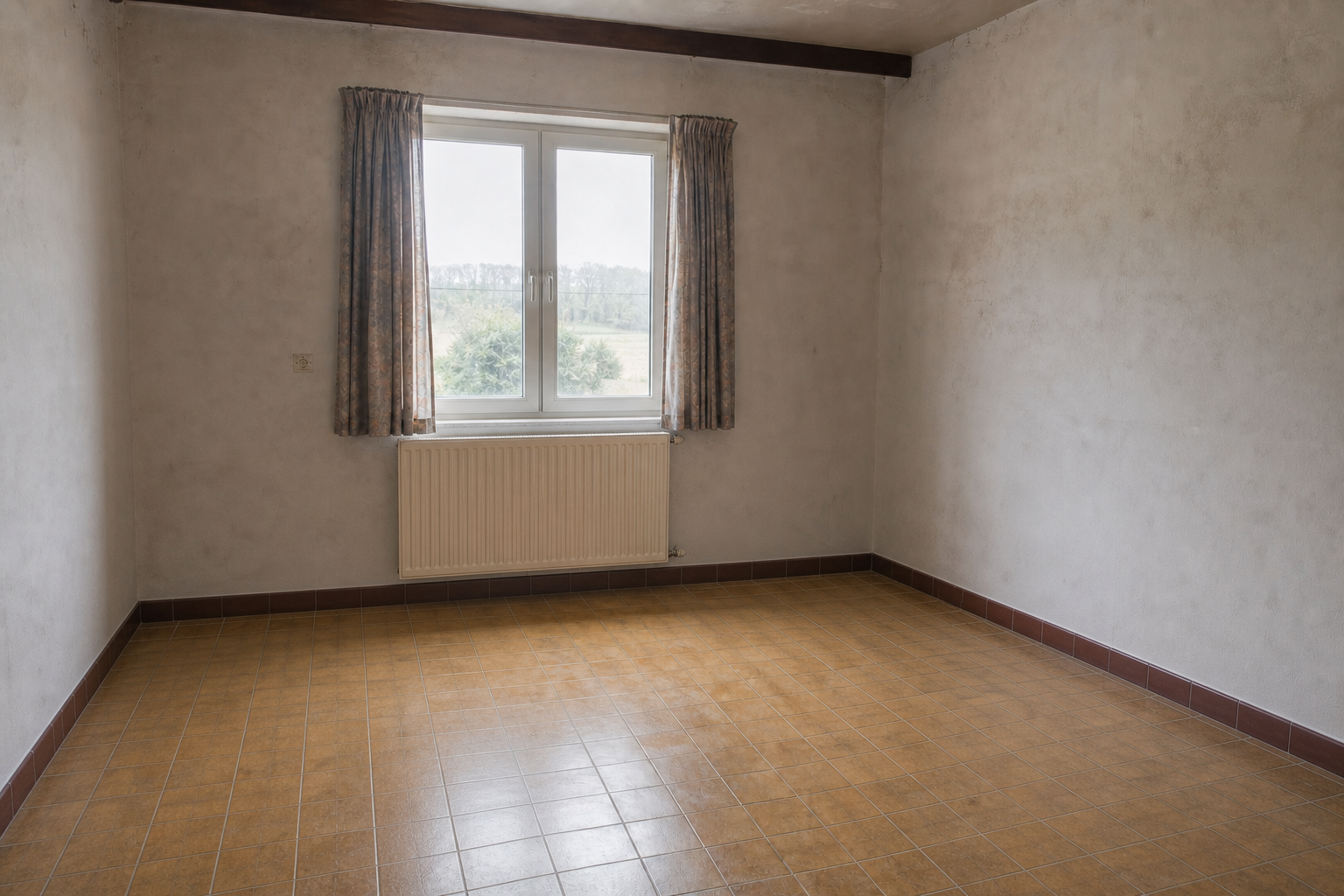 Débarras après départ en maison de repos à Maarkedal : avant, en cours et après — après débarras