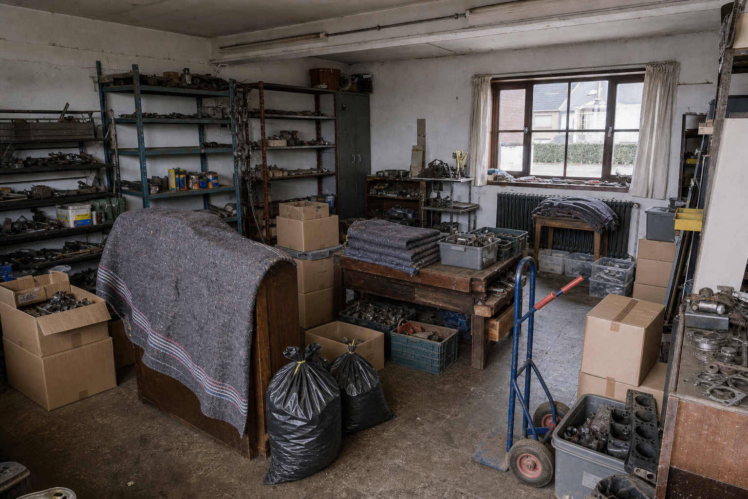 Vide maison familiale à Marchin : avant, en cours et après — avant débarras