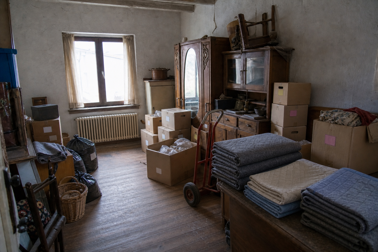 Vide maison villageoise avec grange à Meix-devant-Virton : avant, en cours et après — intervention en cours