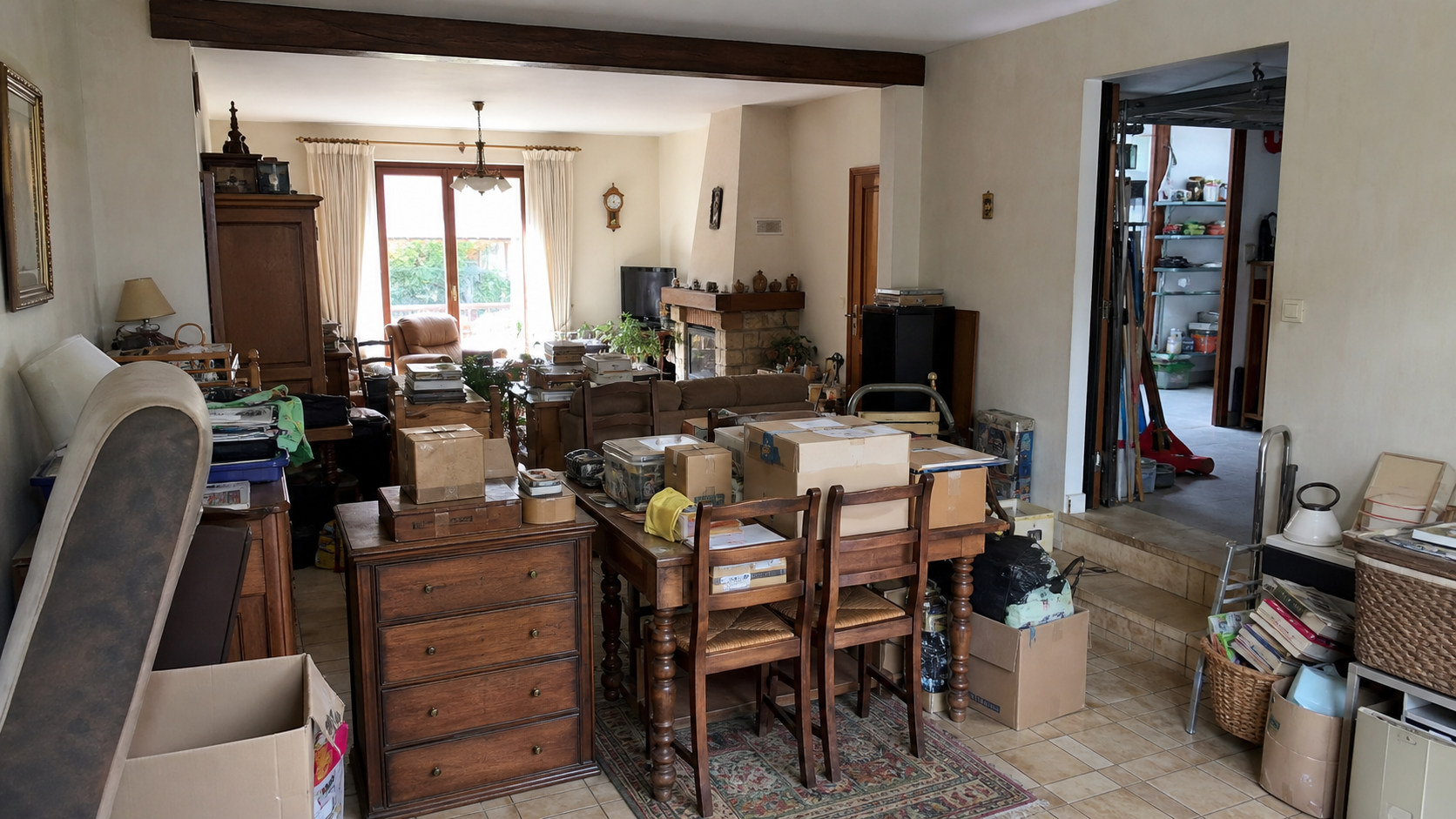 Vide maison familiale à Nivelles : avant, en cours et après — avant débarras