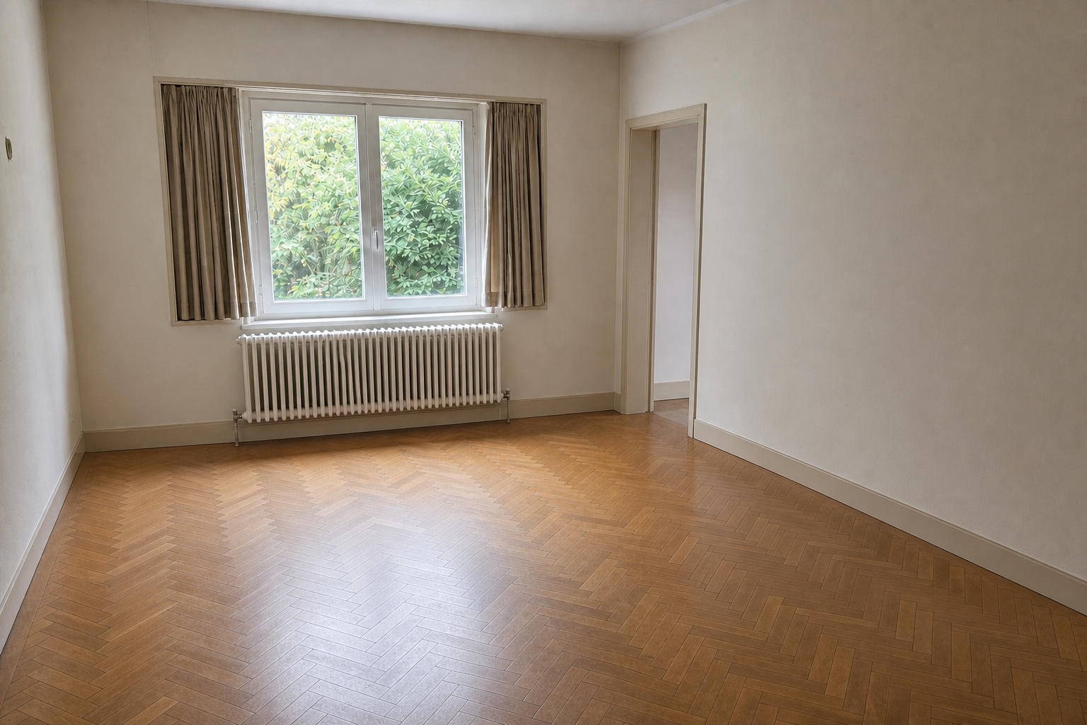Vide villa à Oostkamp : avant, en cours et après — après débarras