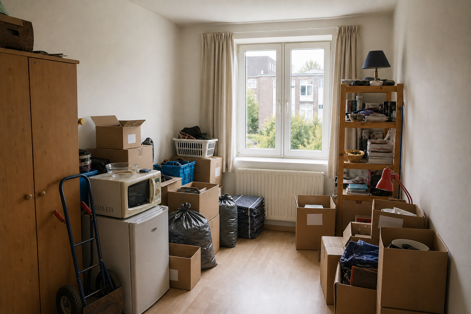 Vide kot et appartement étudiant à Ottignies-Louvain-la-Neuve : avant, en cours et après — intervention en cours
