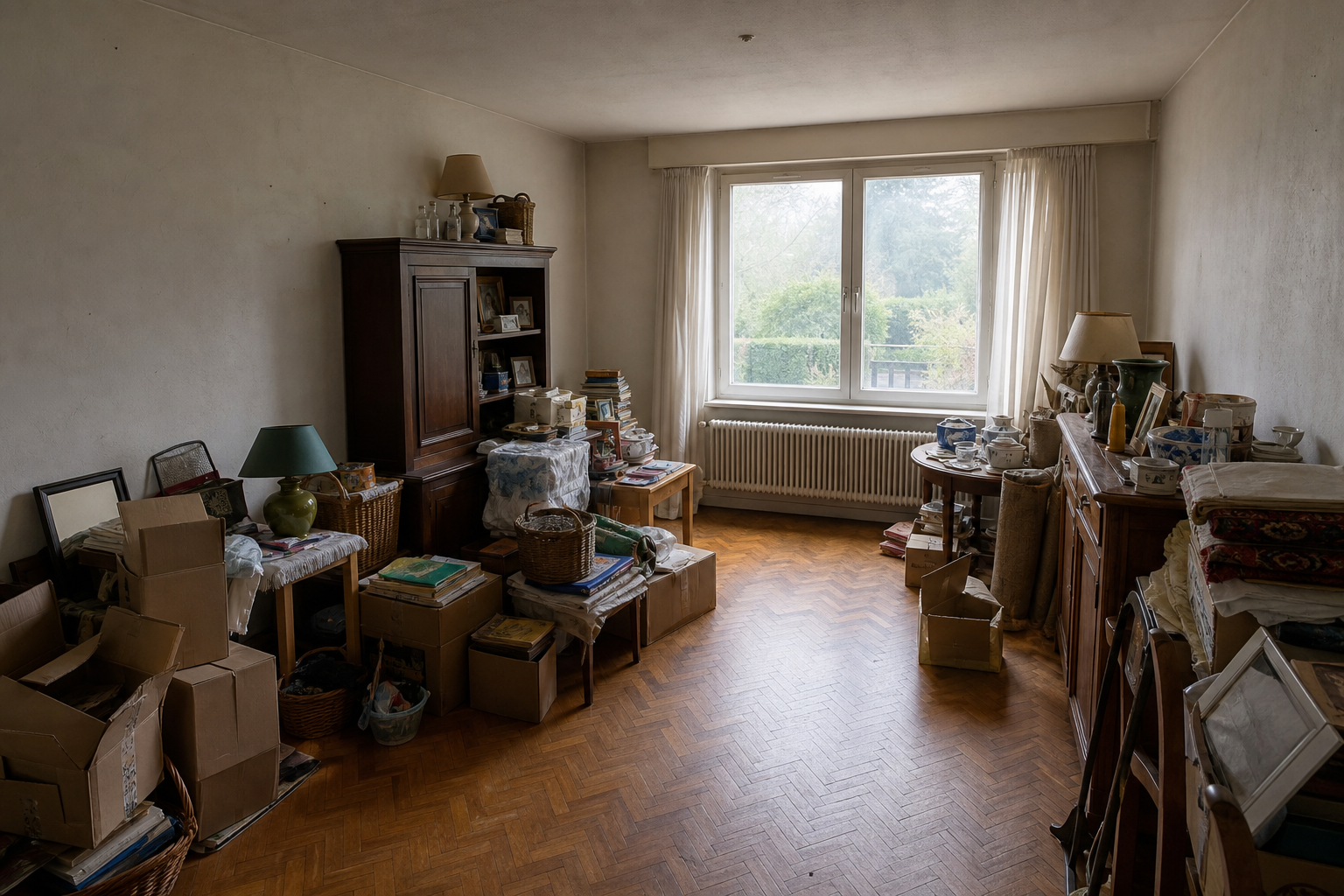 Vide maison familiale à Oud-Turnhout : avant, en cours et après — avant débarras